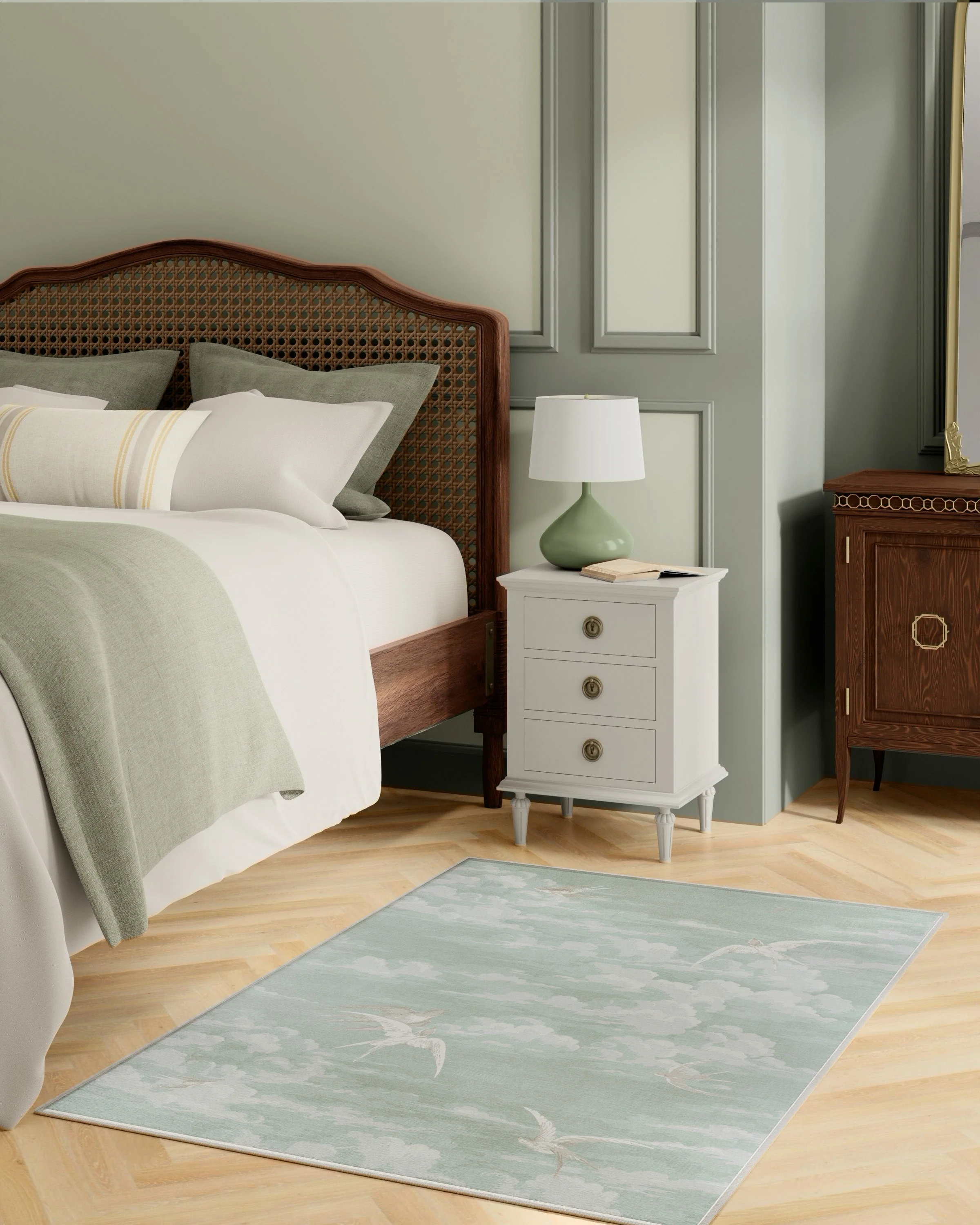 Silvi Clouds Seaspray Rug by Sanderson - Image 19
