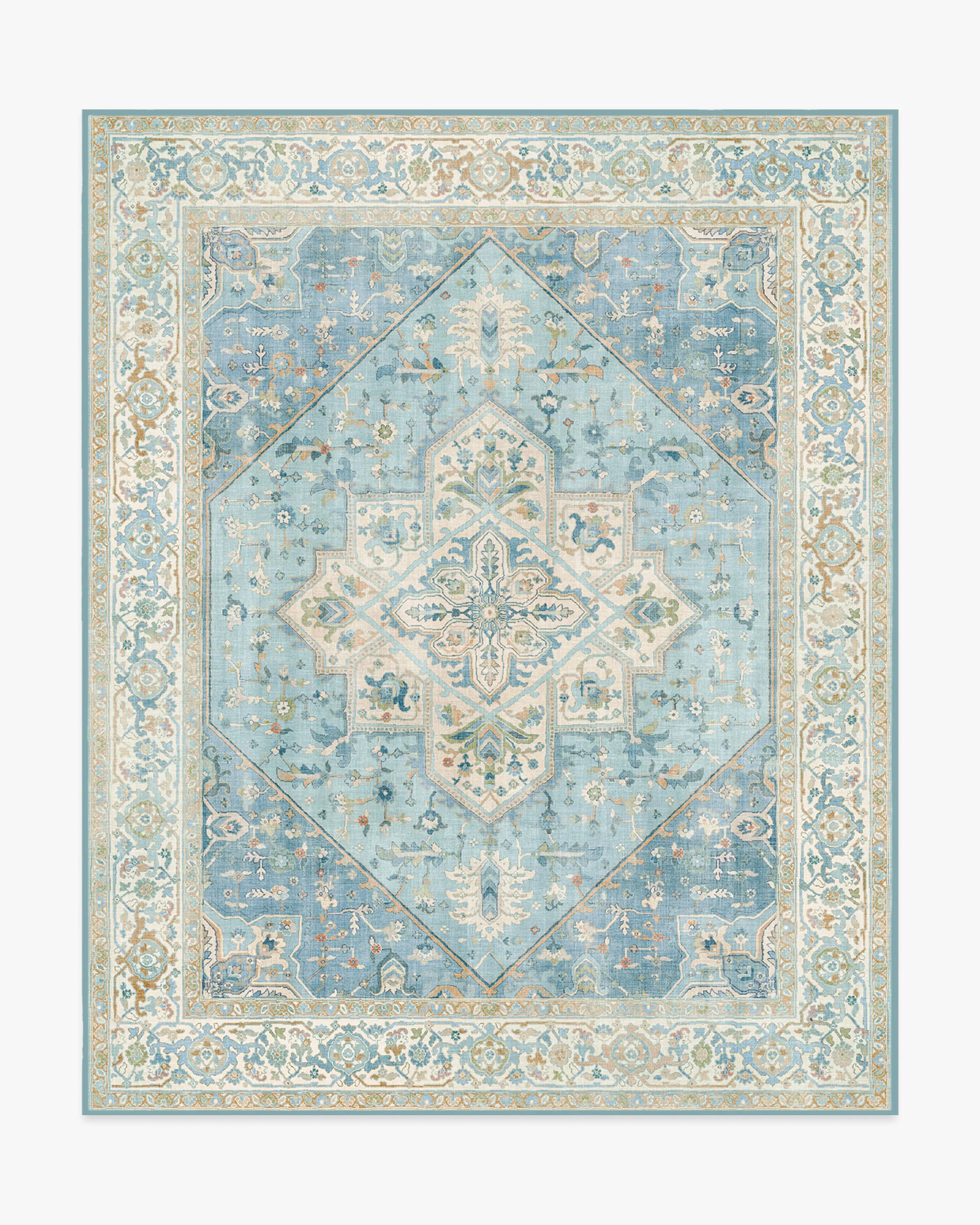 Santiago Blue & Cream Rug - Image 14