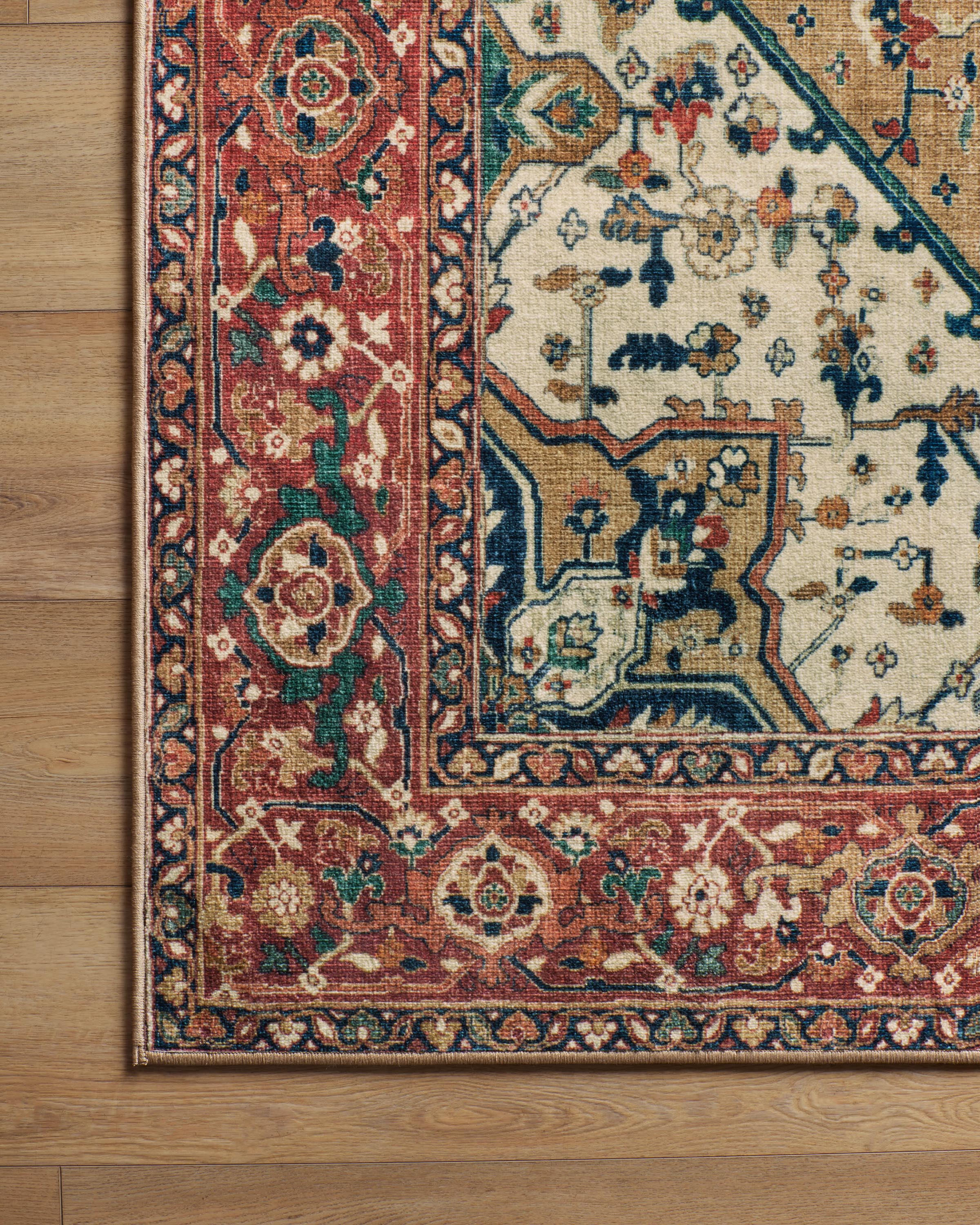Santiago Camel & Scarlet Rug - Image 11