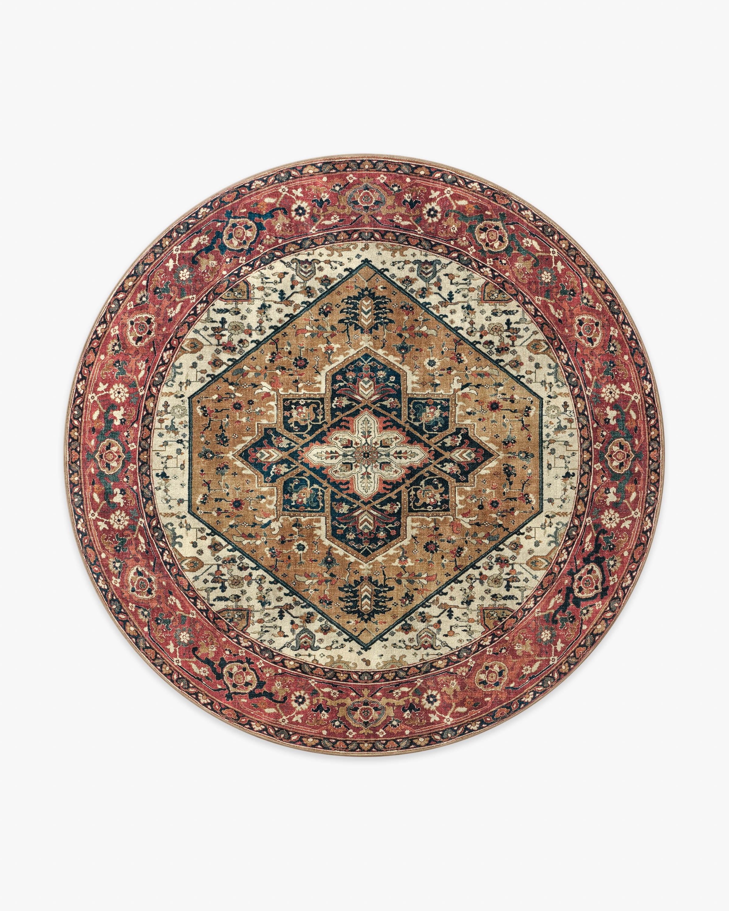 Santiago Camel & Scarlet Rug - Image 9