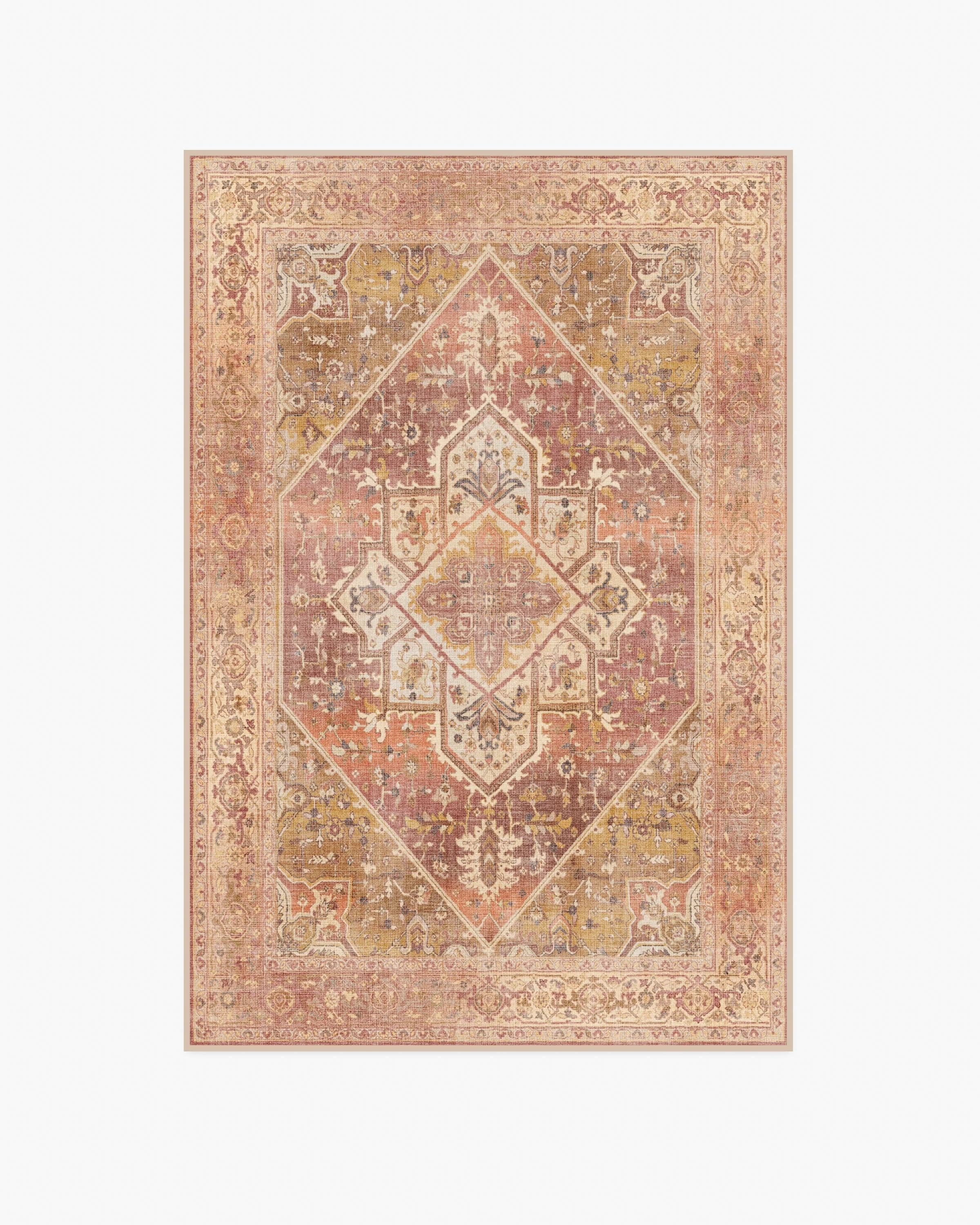 Santiago Coral & Gold Rug - Image 12