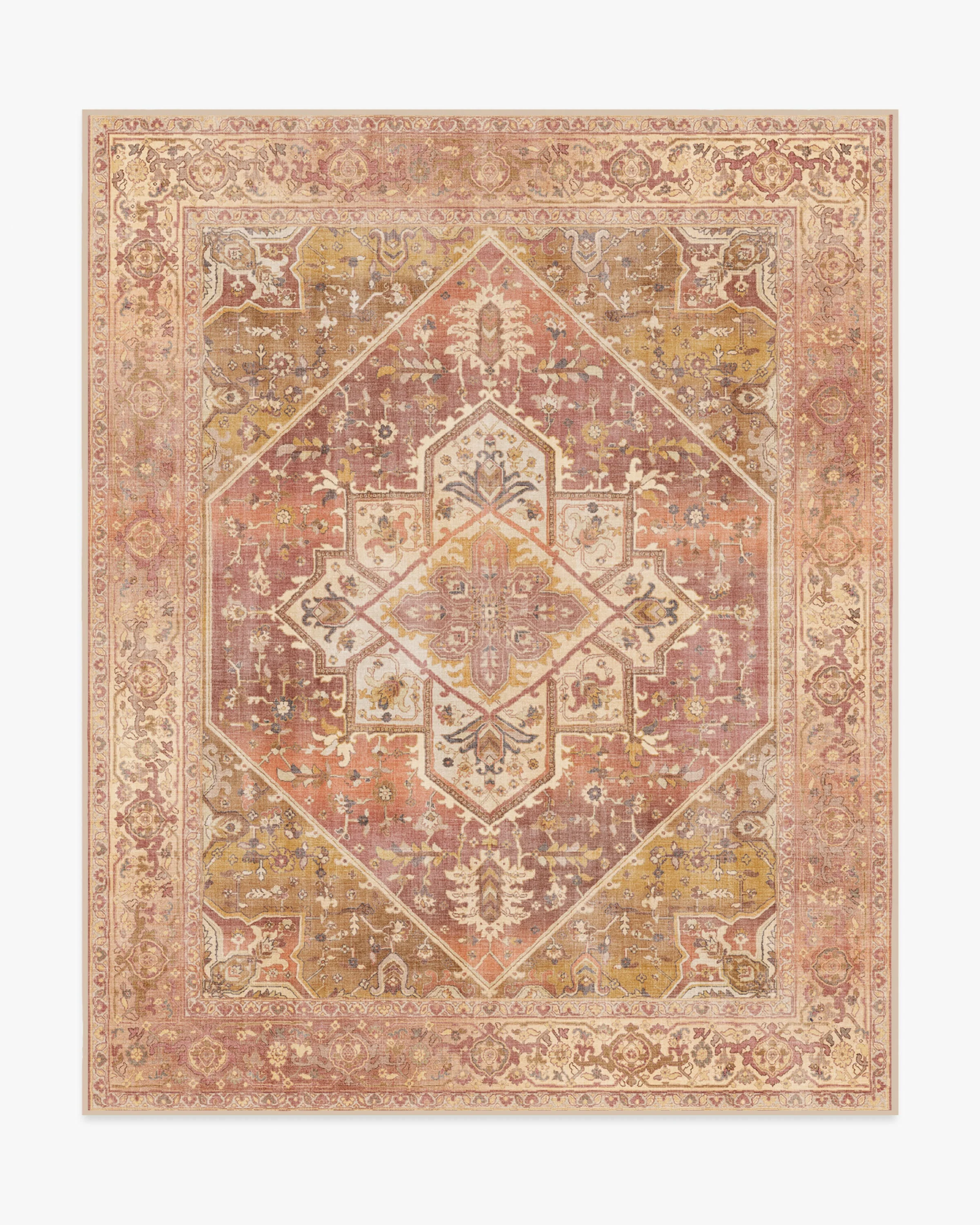 Santiago Coral & Gold Rug - Image 14