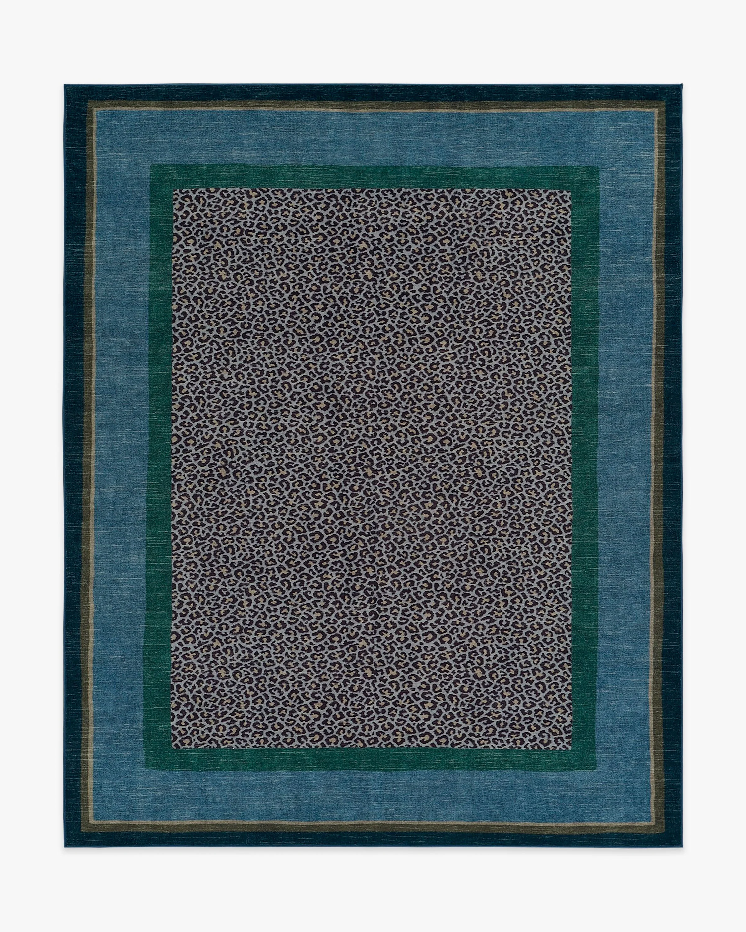 Panthera Blue & Green Rug by Scalamandré - Image 15