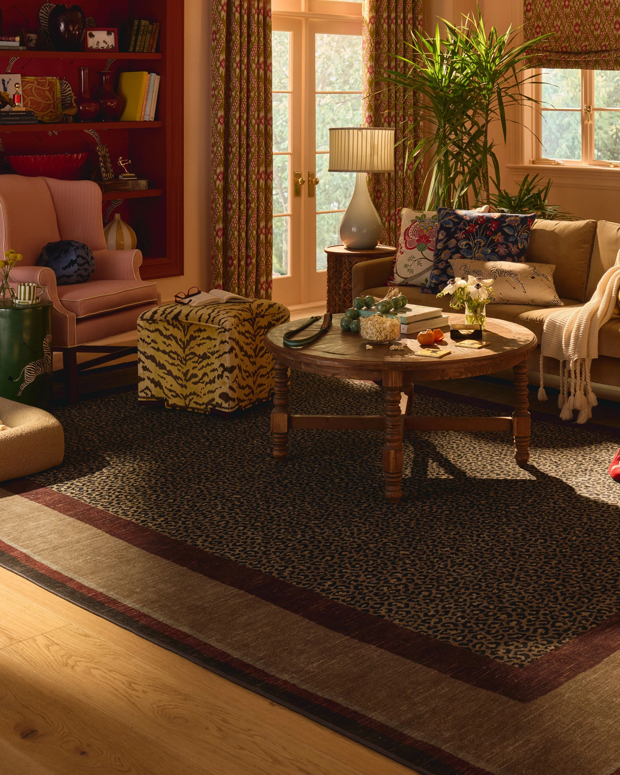 Panthera Tan & Rust Rug by Scalamandré - Image 3