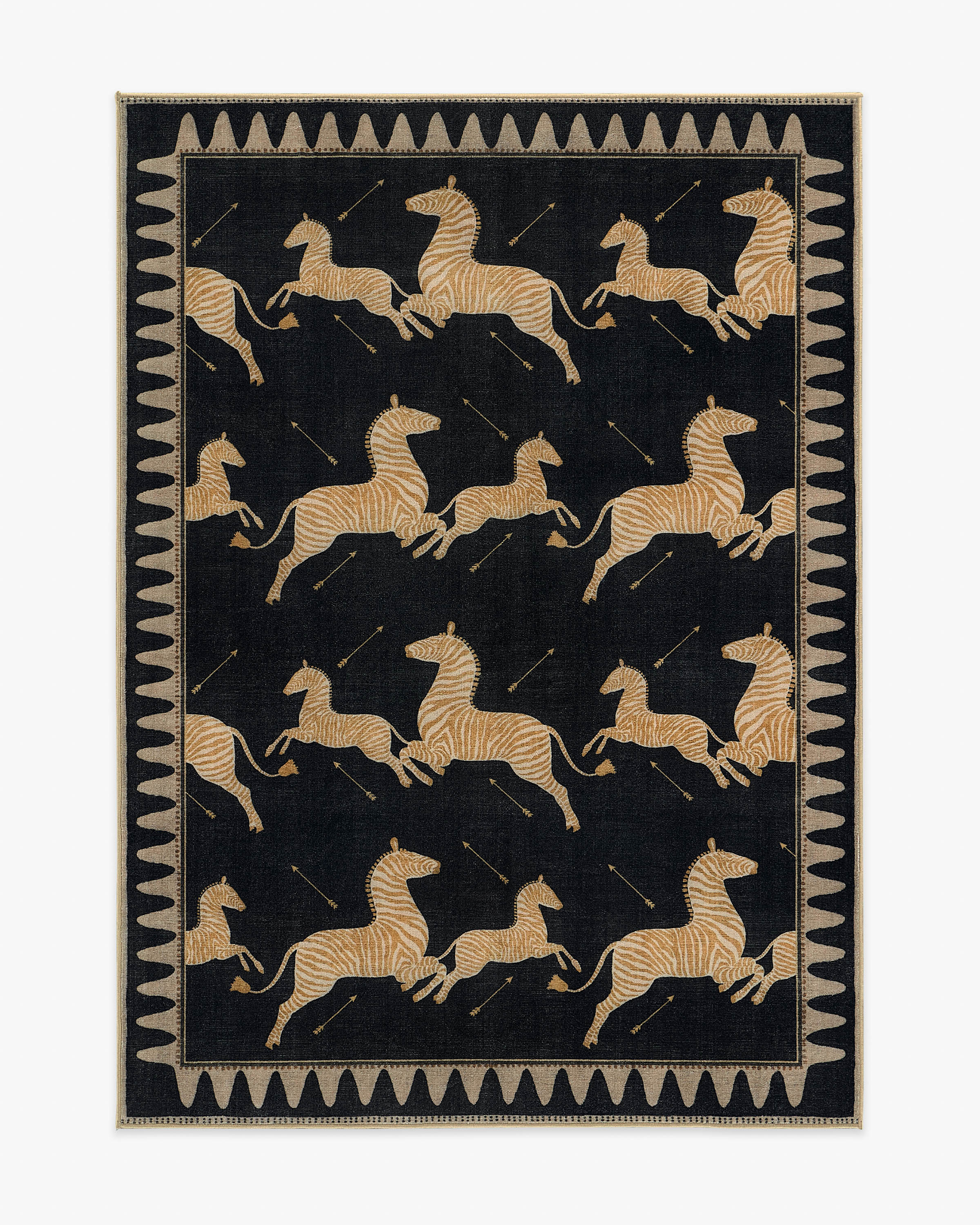Zebras Black & Natural Rug by Scalamandré - Image 14