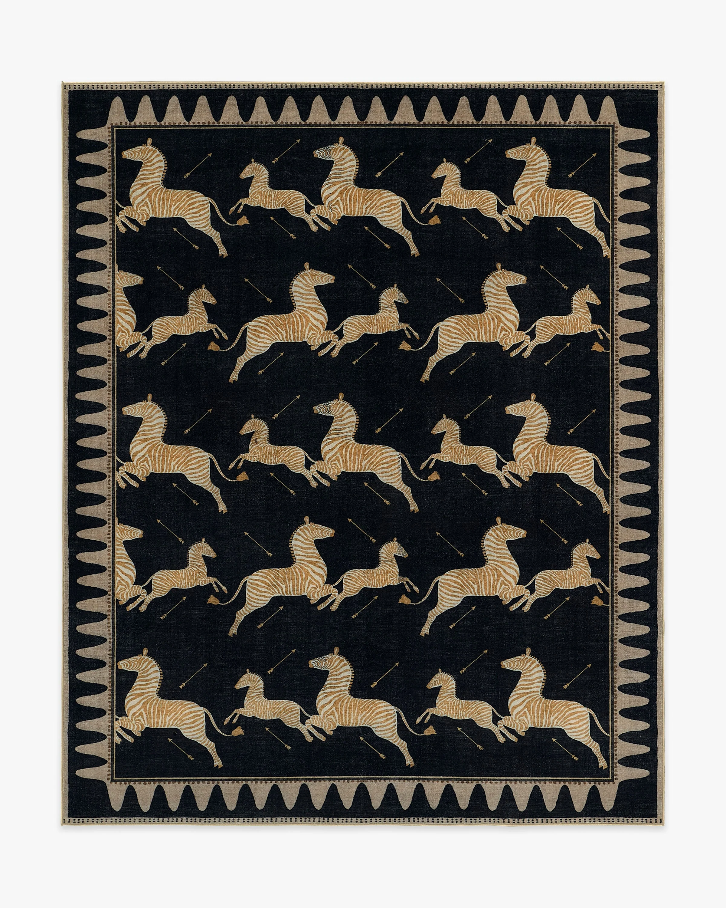 Zebras Black & Natural Rug by Scalamandré - Image 15