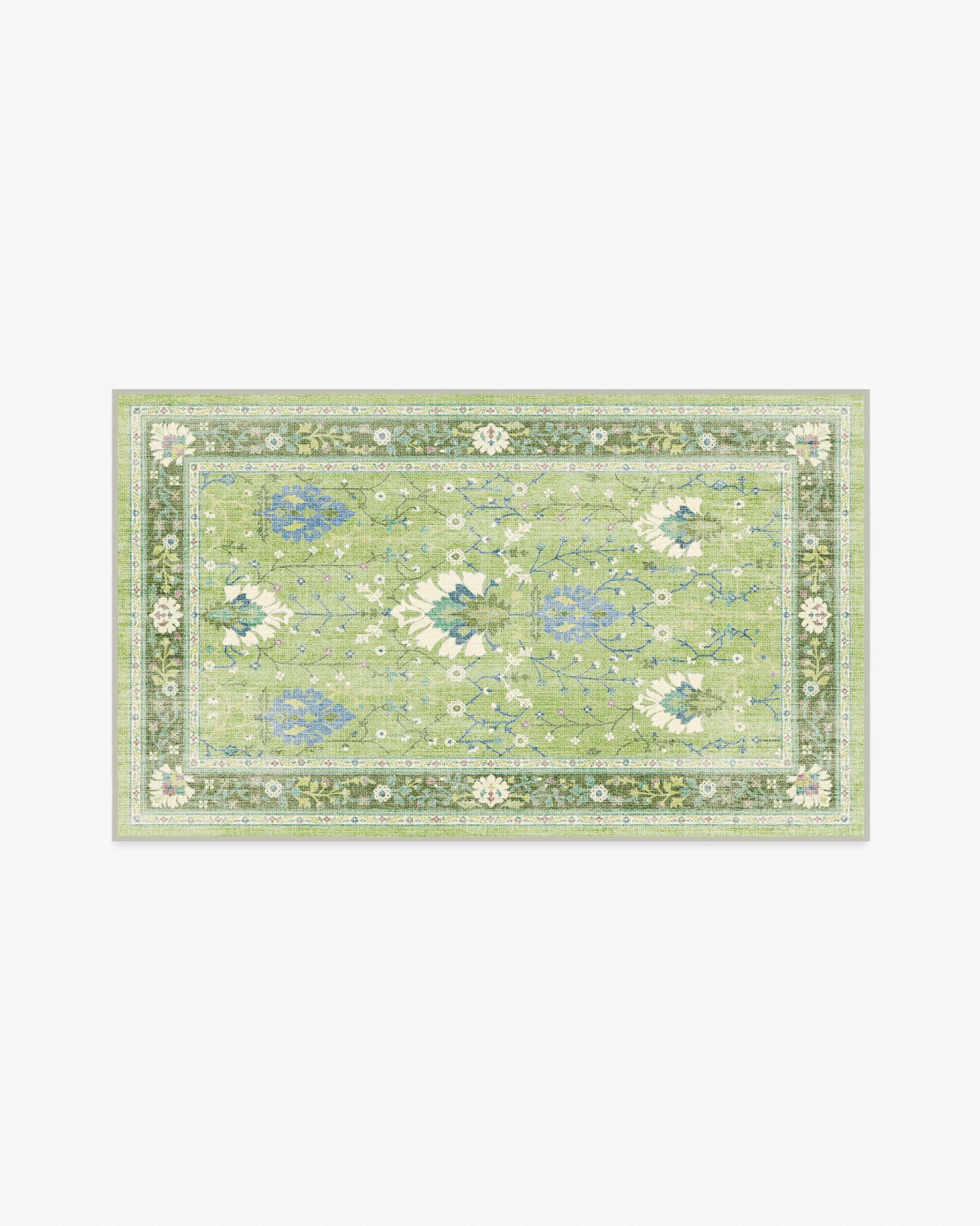 Serafina Green Flatwoven Rug - Image 9