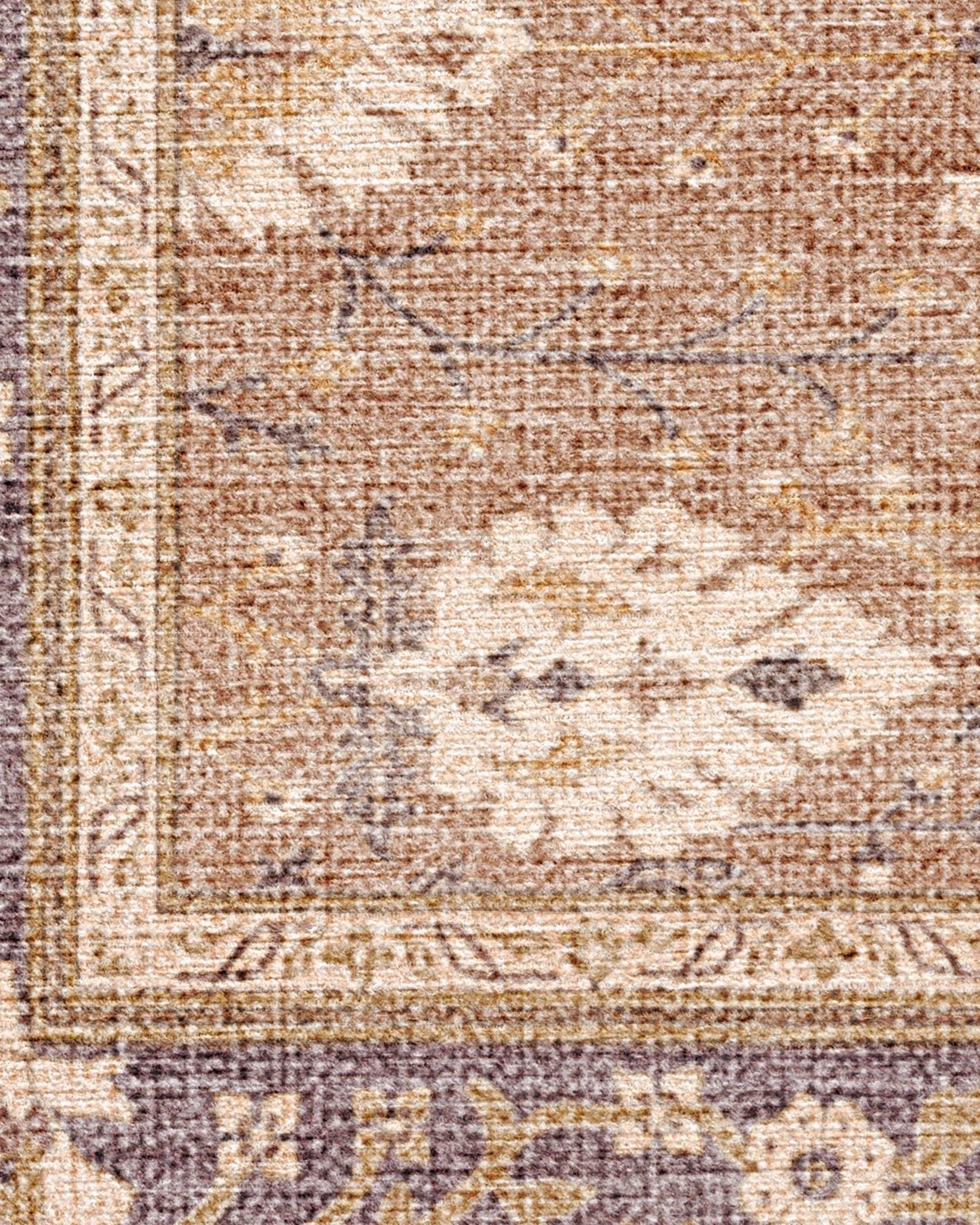 Serafina Taupe & Plum Flatwoven Rug - Image 2