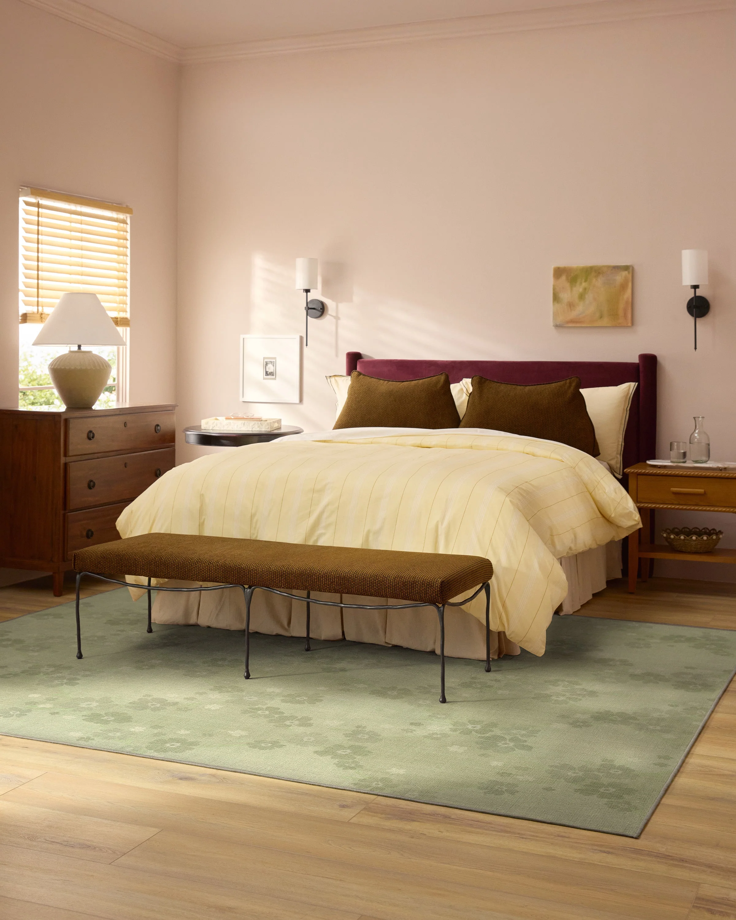 Serene Sage Green Flatwoven Rug - Image 10