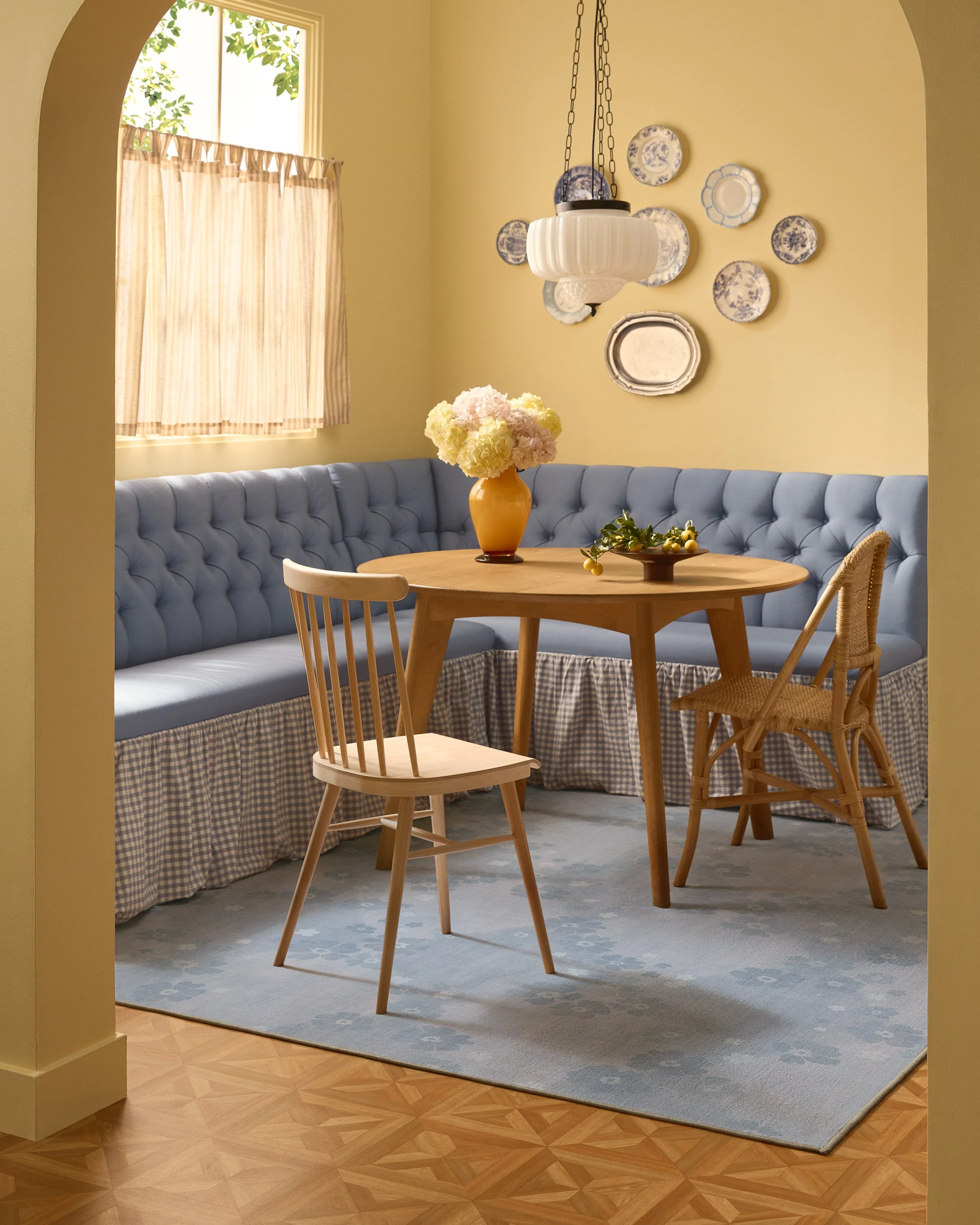 Serene Slate Blue Flatwoven Rug - Image 9