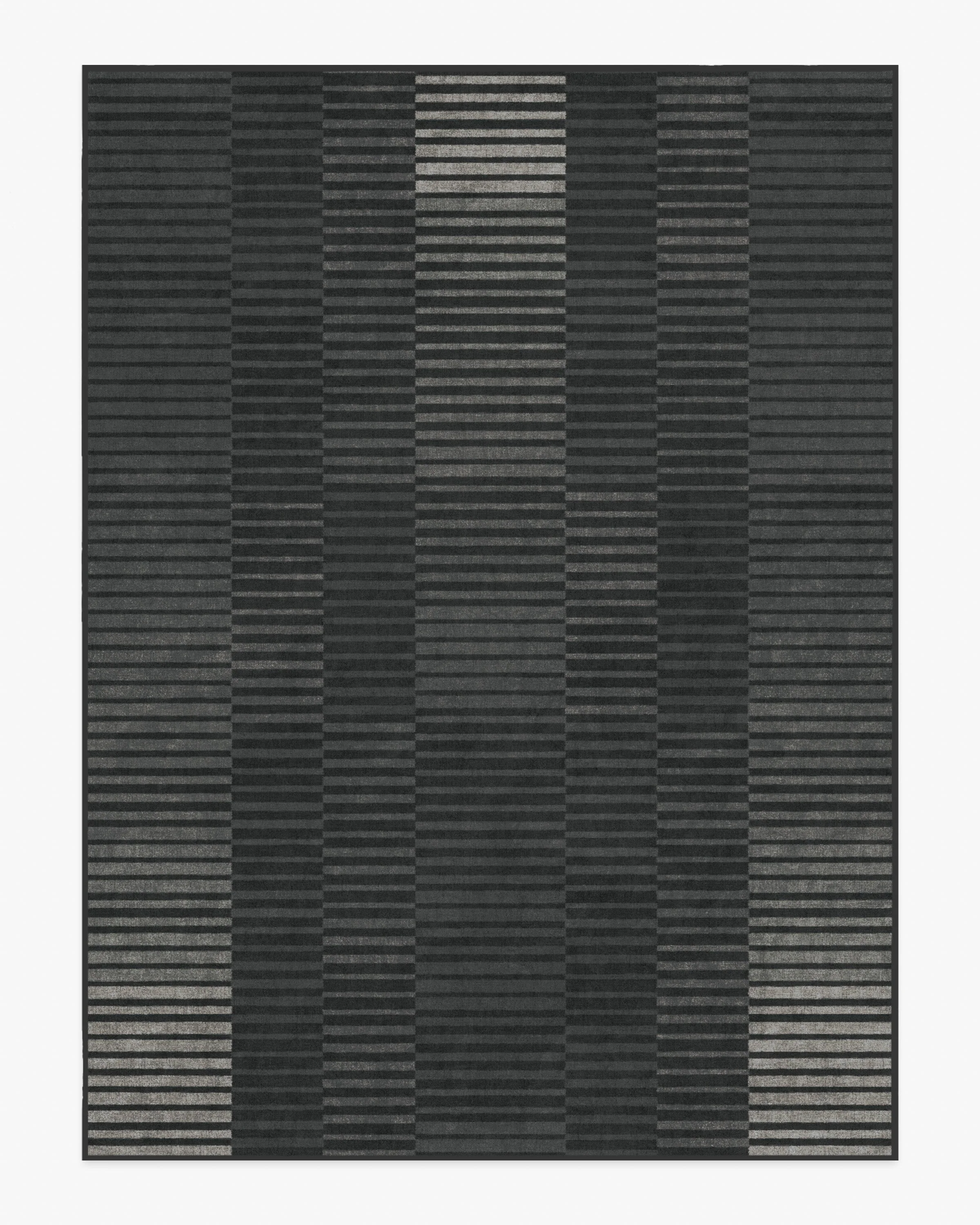 Shadow Stripe Charcoal Rug - Image 7