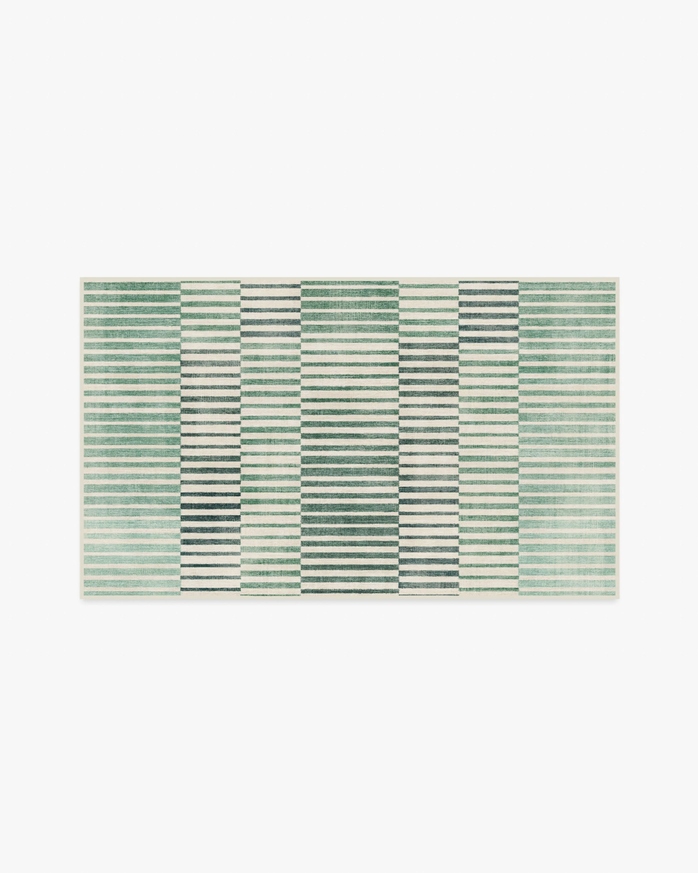 Shadow Stripe Green Rug - Image 4