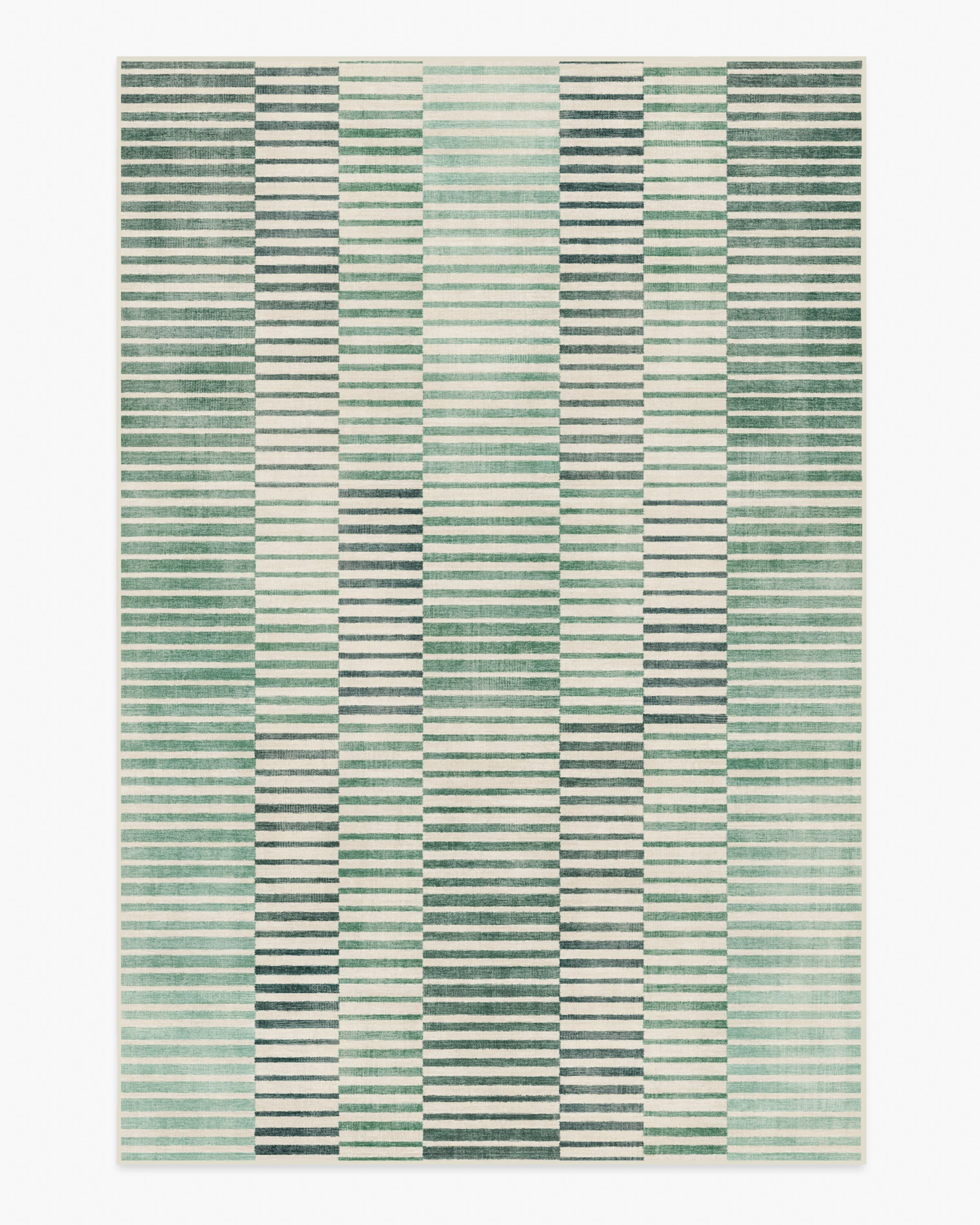 Shadow Stripe Green Rug - Image 5