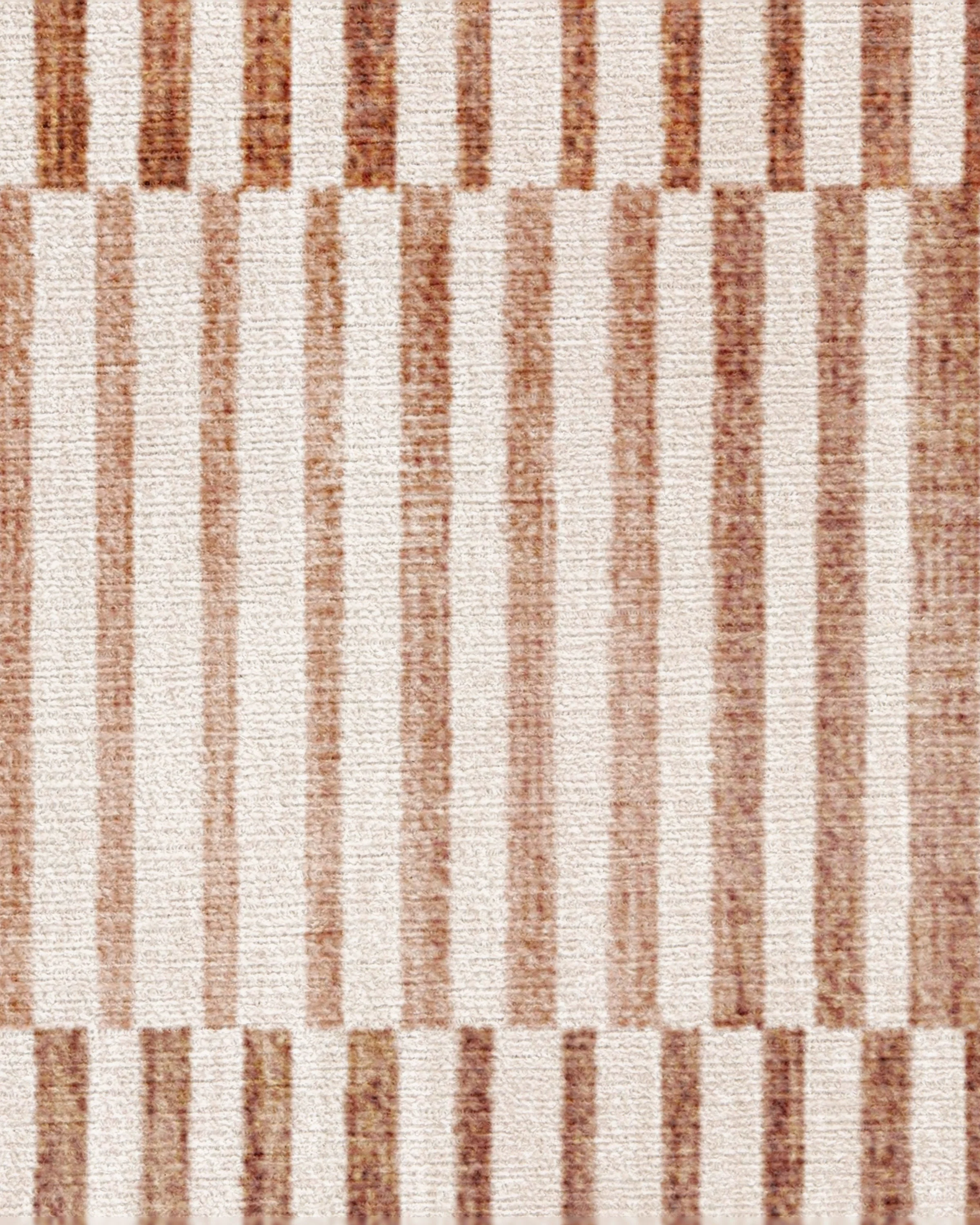 Shadow Stripe Terracotta Flatwoven Rug - Image 12