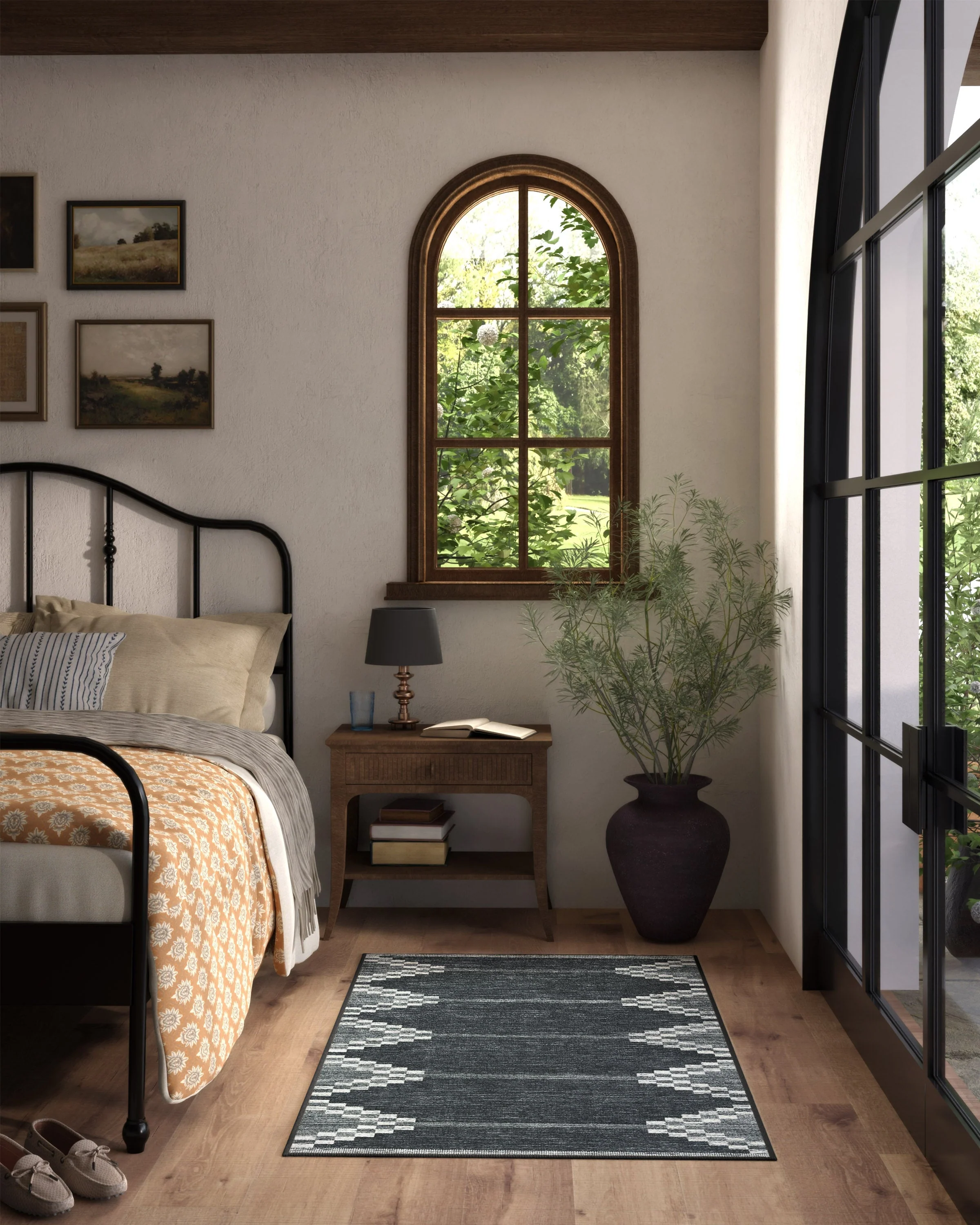 Sloane Black Flatwoven Rug - Image 6