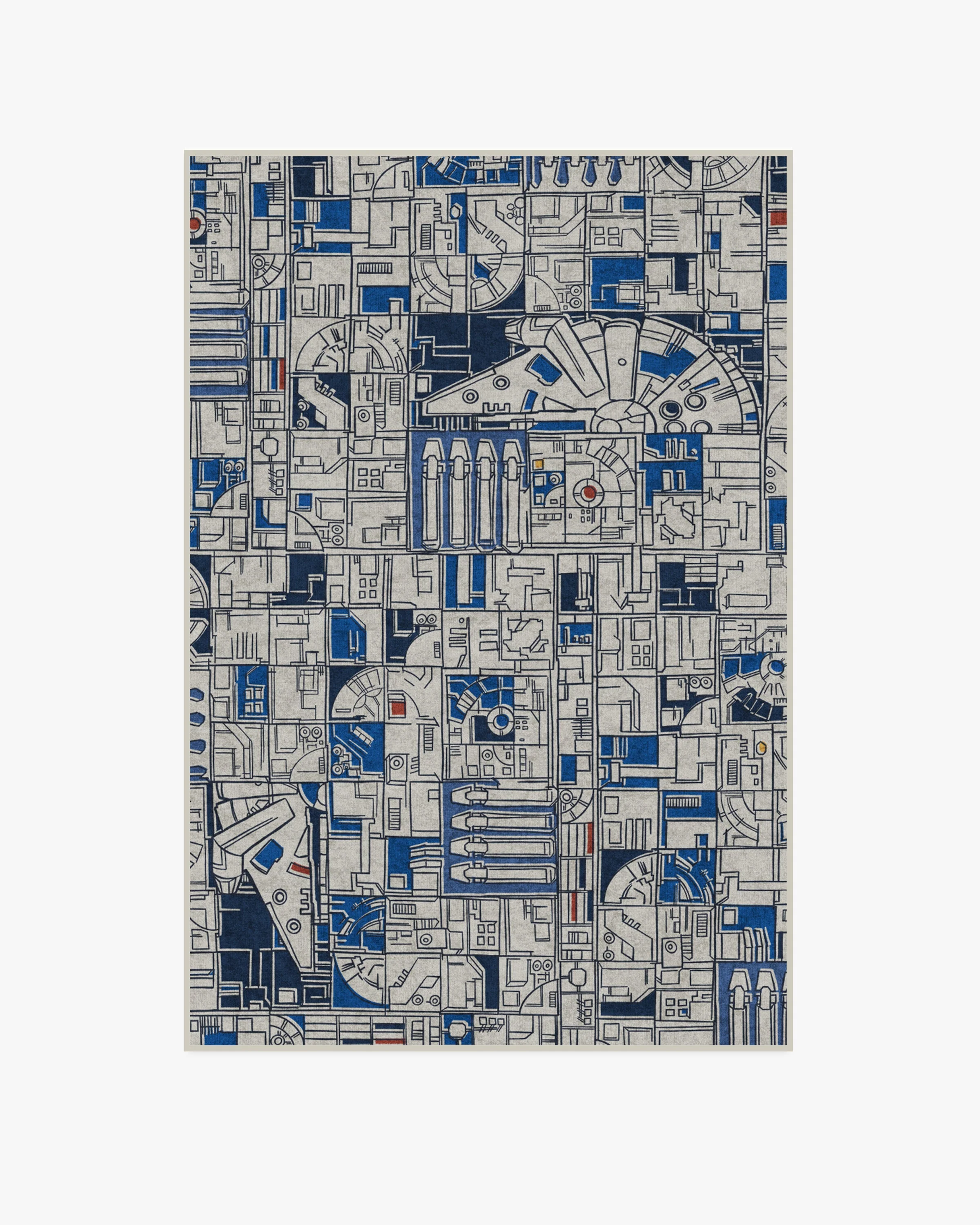 Smugglers Geo R2D2 Blue Rug - Image 13