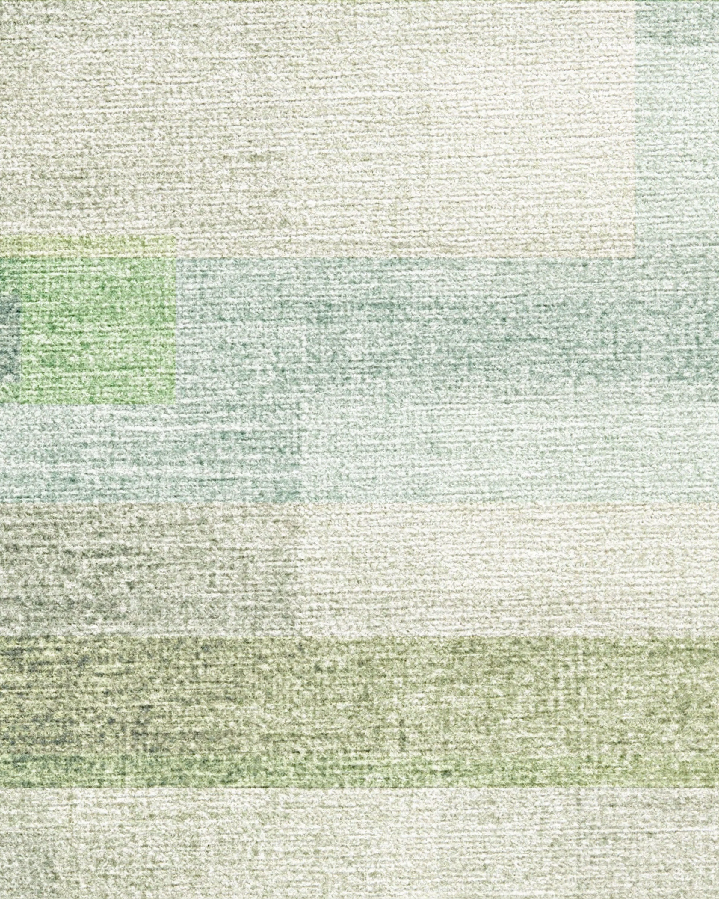 Solar Drift Silver Green Flatwoven Rug - Image 12
