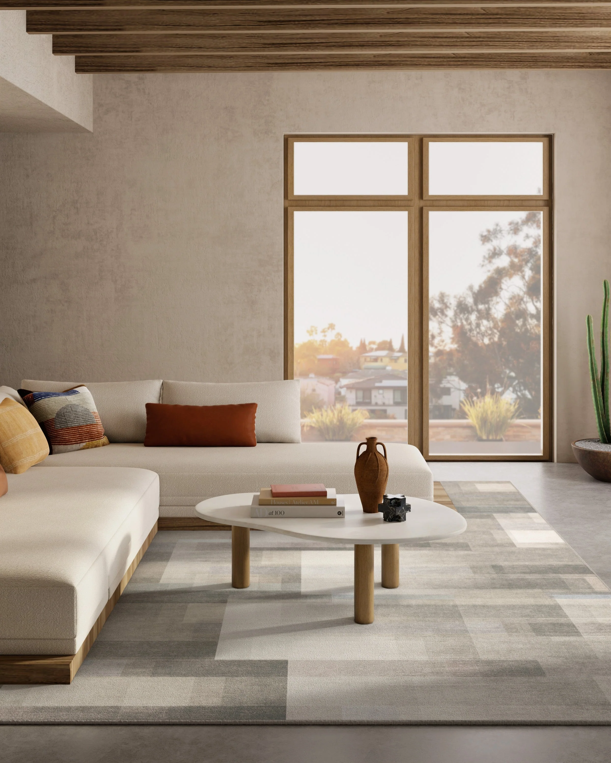 Solar Drift Warm Grey Rug - Image 8