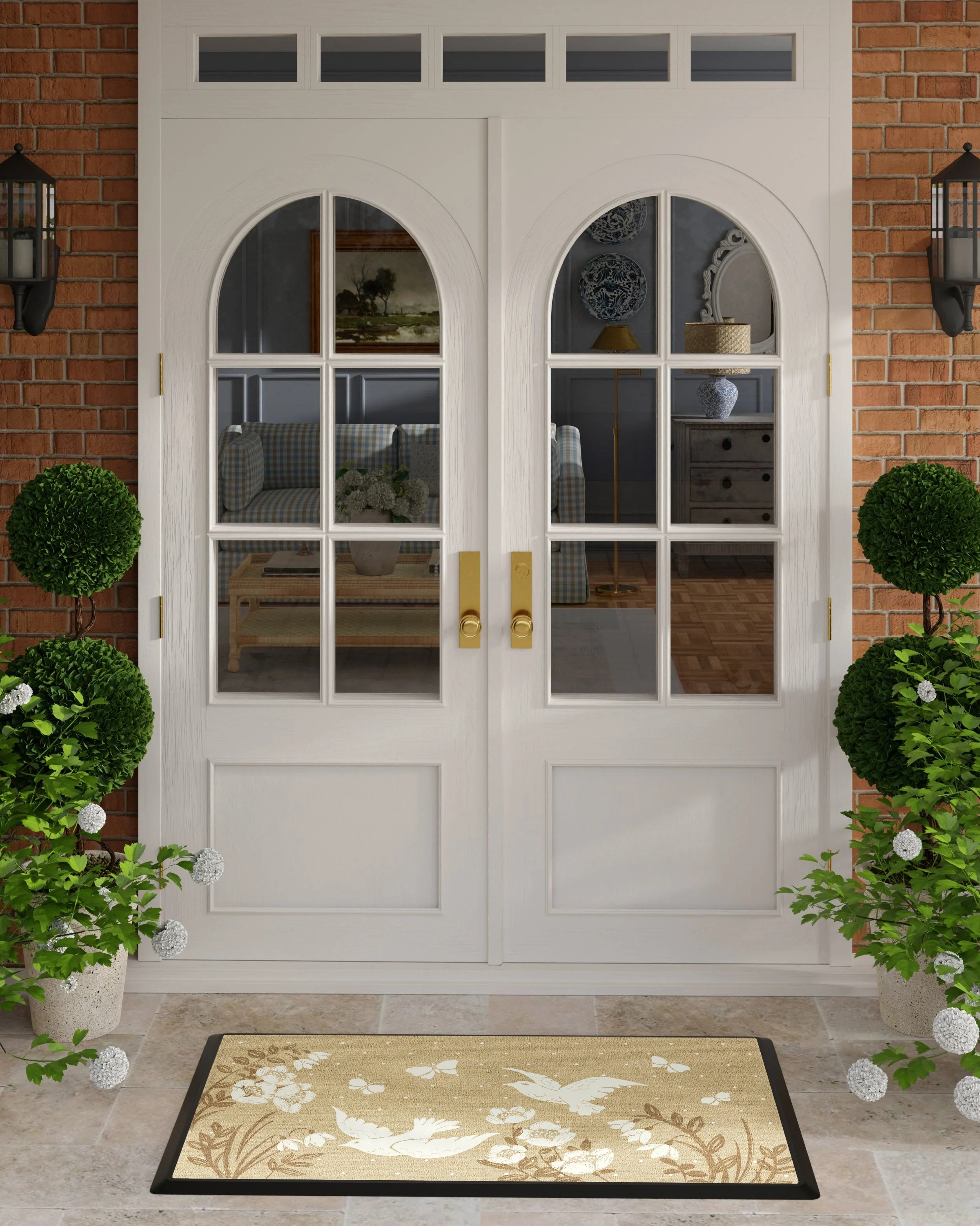 Spring Doves Large Doormat - Image 2