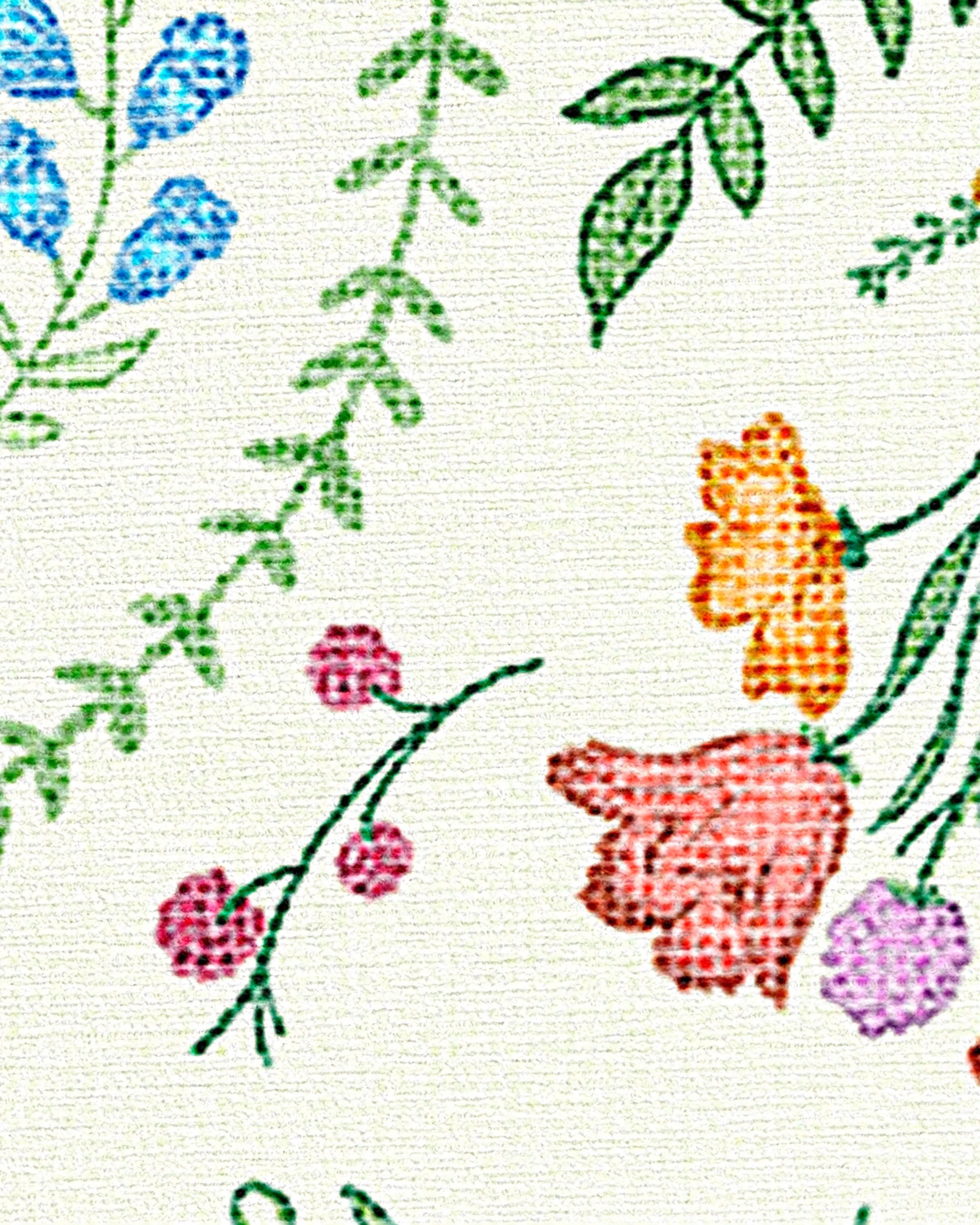 Springtime Lullaby Ivory Multicolor Flatwoven Rug - Image 5