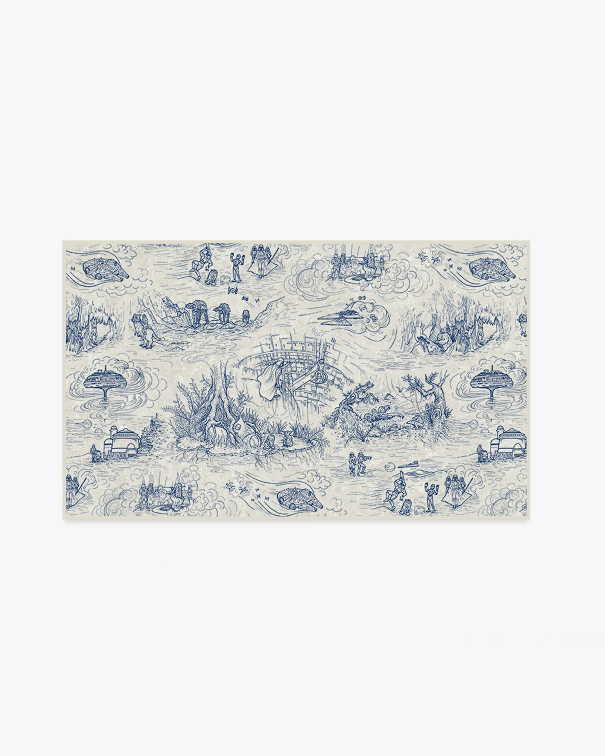 Star Wars Toile Blue Rug - Image 7