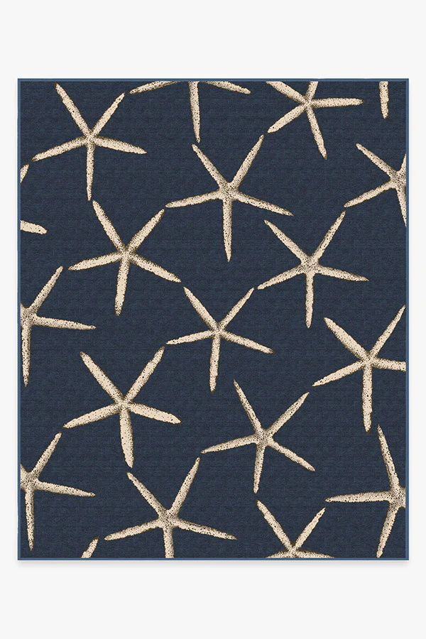Starfish Navy Flatwoven Rug - Image 15