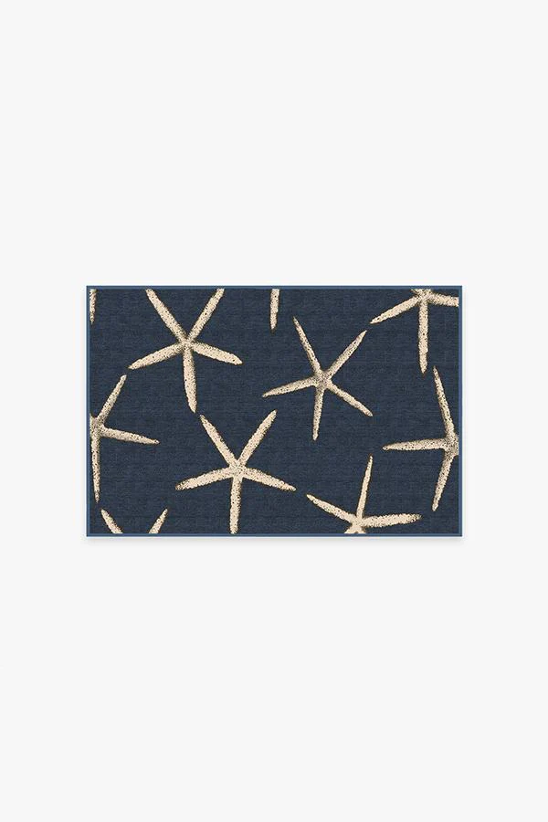 Starfish Navy Flatwoven Rug - Image 9