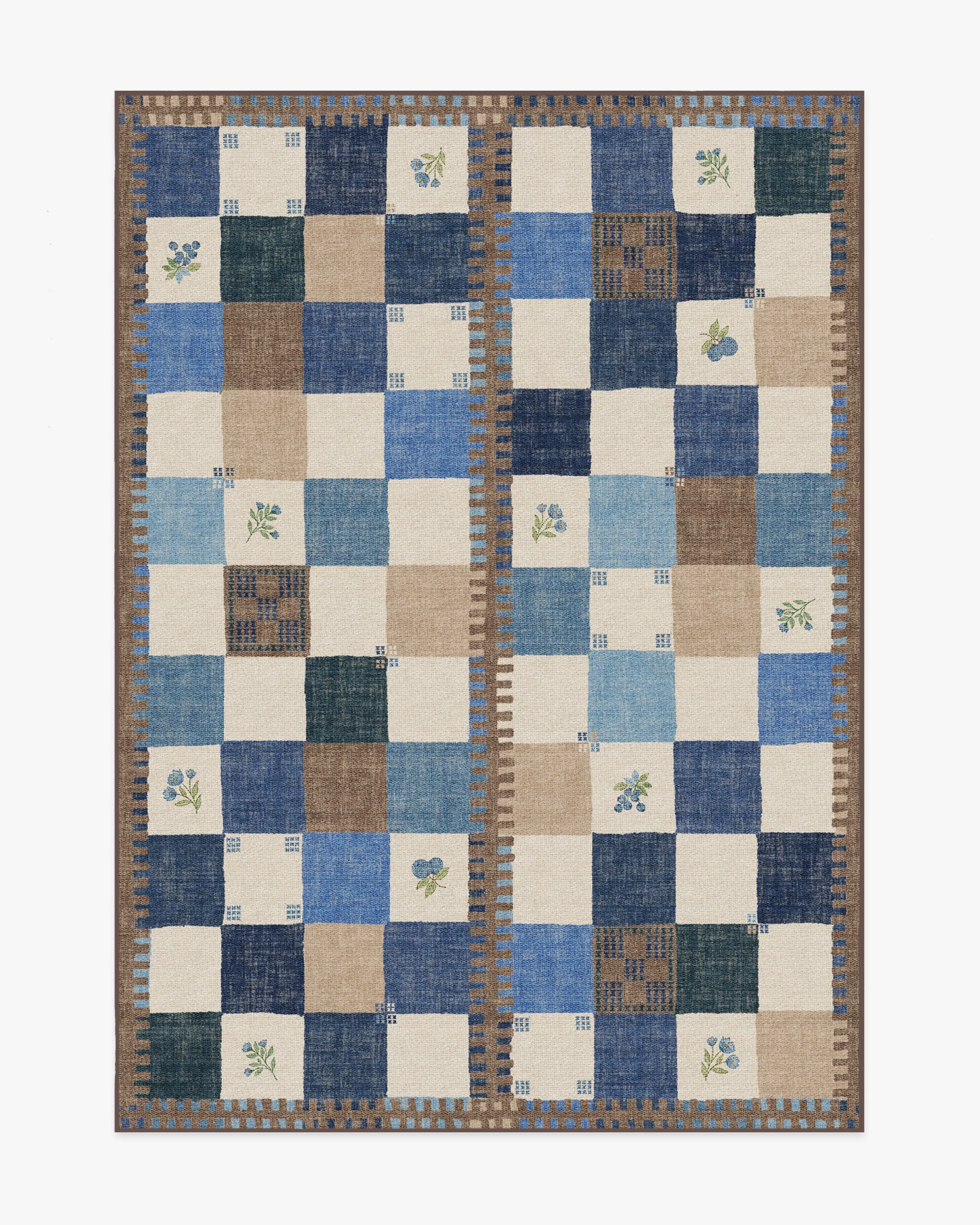Stonefruit Blue Flatwoven Rug