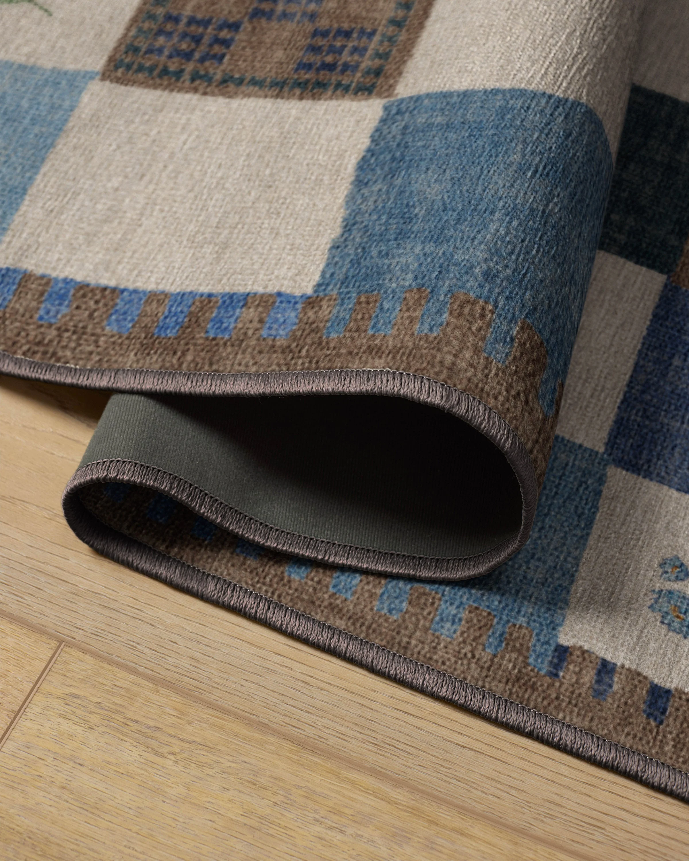 Stonefruit Blue Flatwoven Rug - Image 3