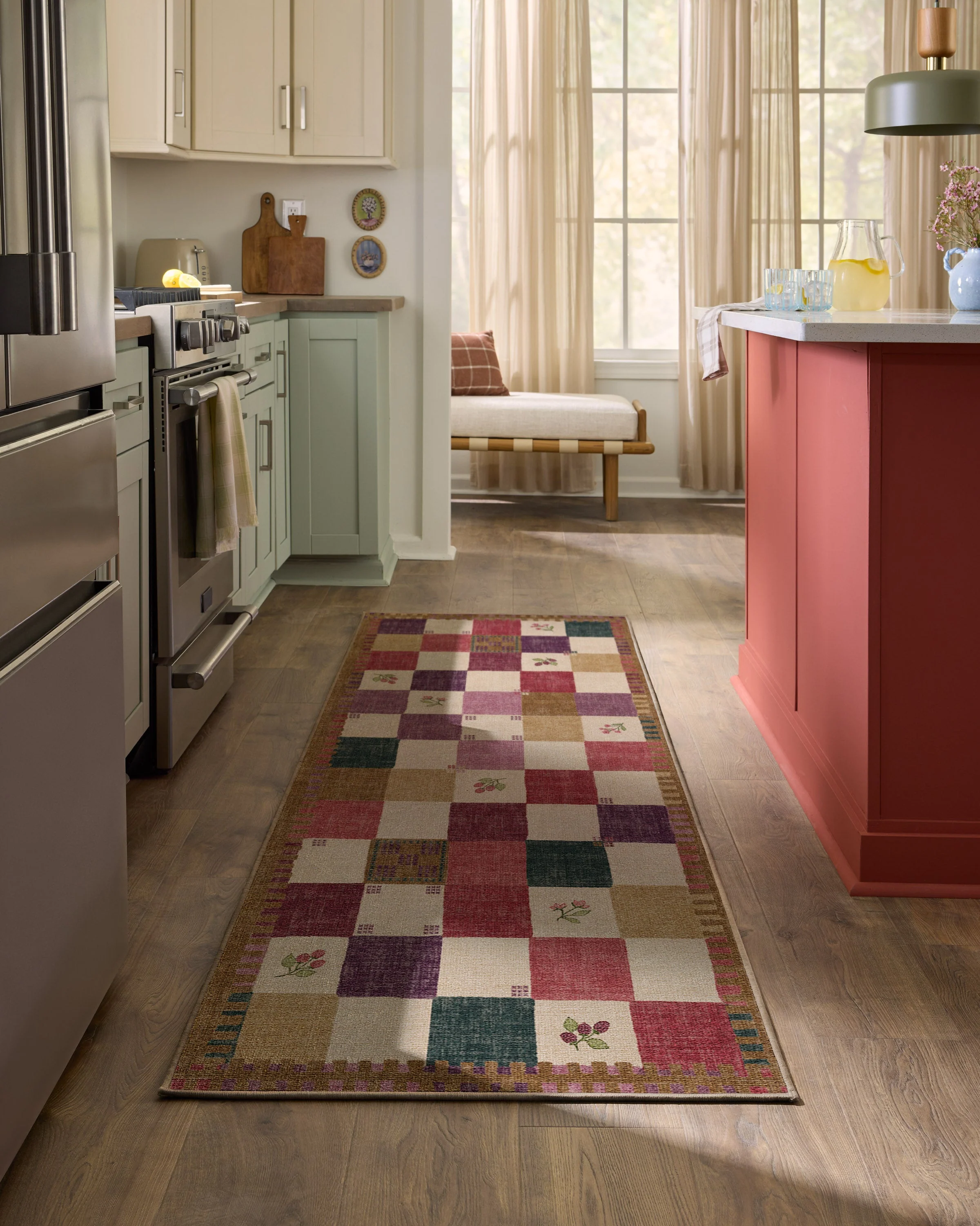 Stonefruit Red Flatwoven Rug - Image 6