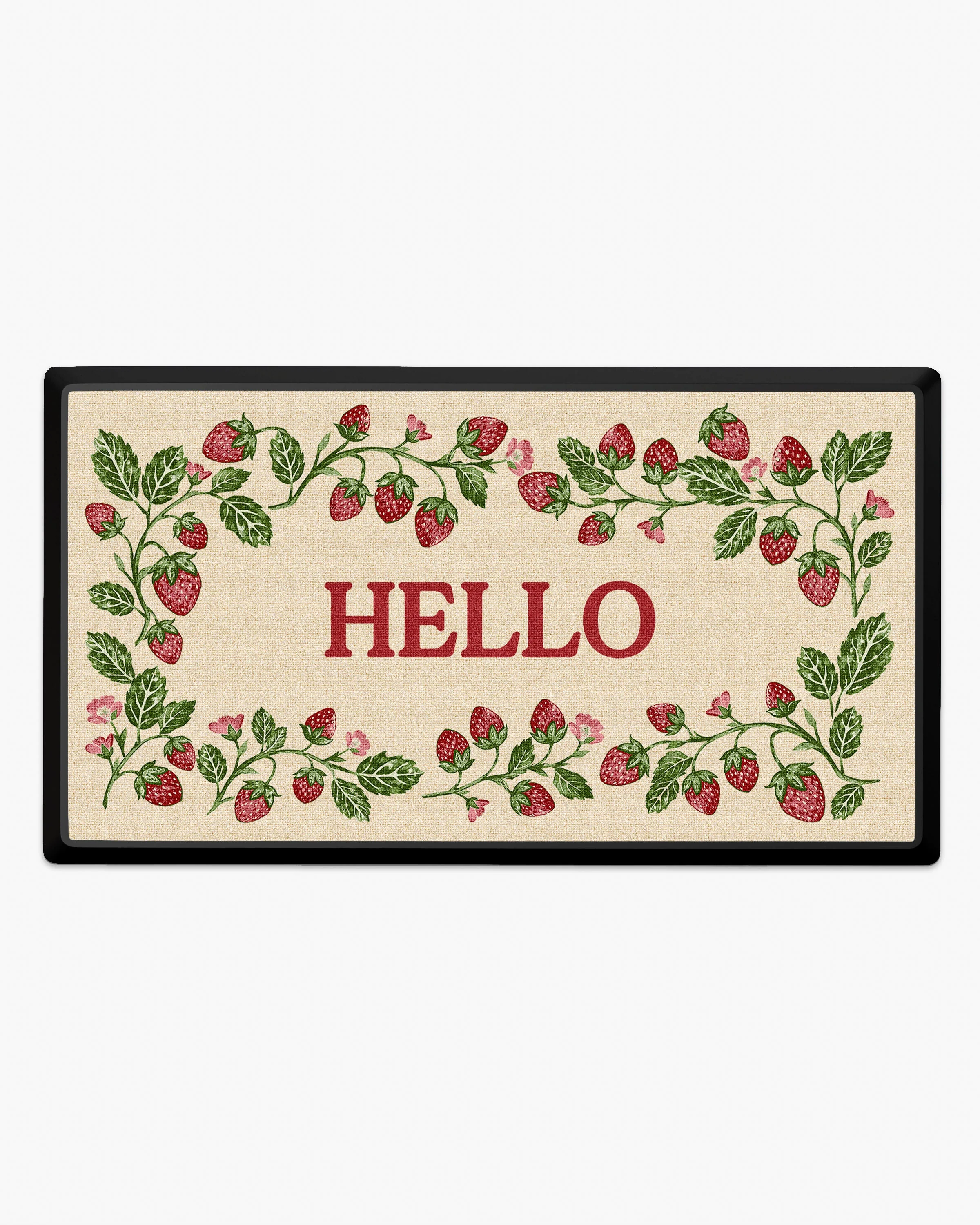 Strawberry Vine Hello Large Doormat