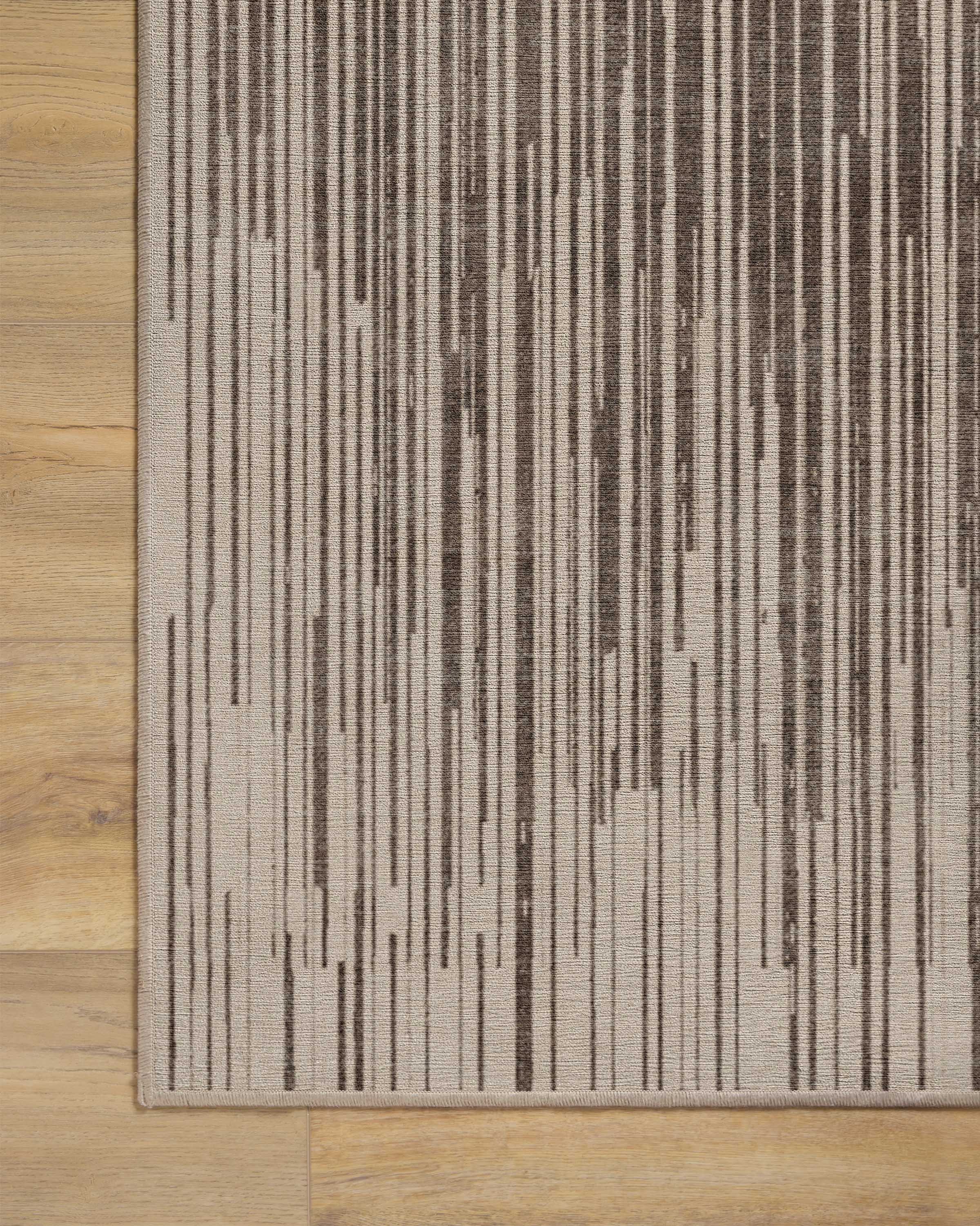 Striated Border Brown Flatwoven Rug - Image 11