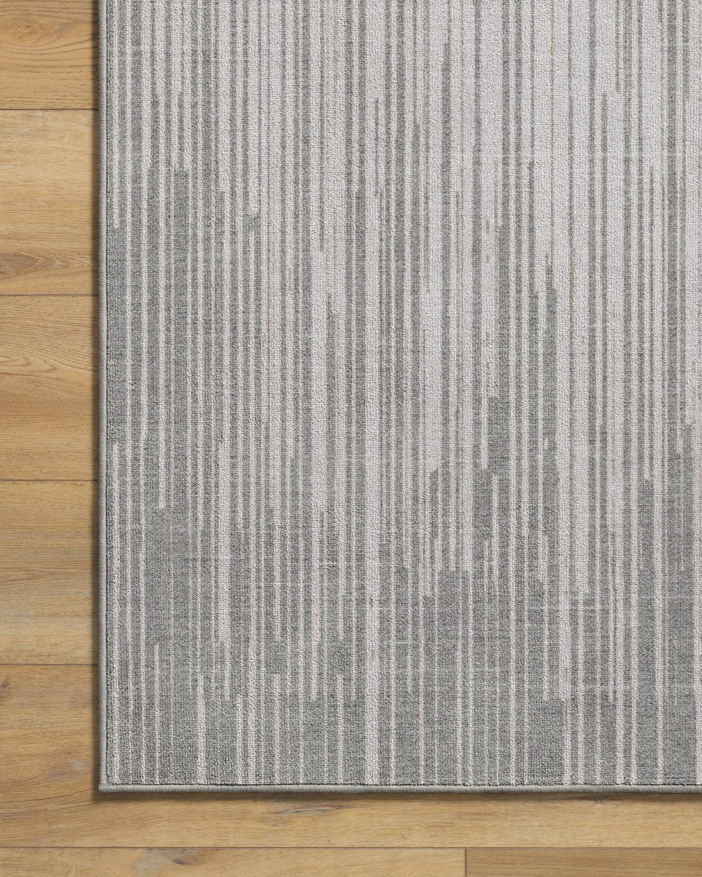 Striated Border Soft Grey Rug - Image 9