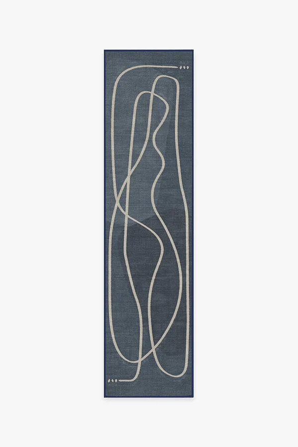 Strova Dusk Blue Flatwoven Rug - Image 11