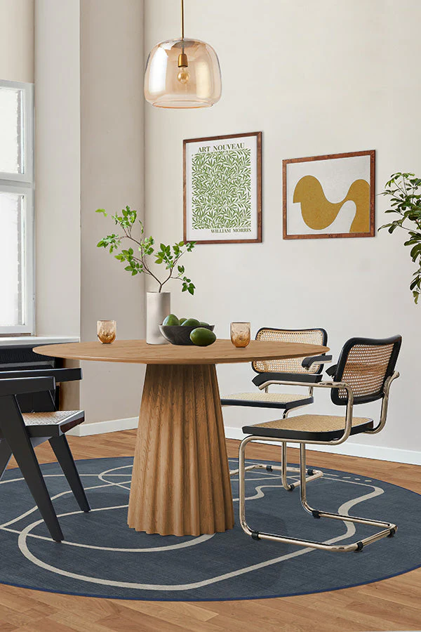 Strova Dusk Blue Flatwoven Rug - Image 7