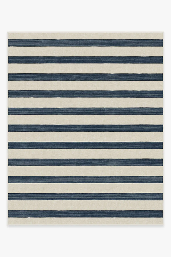 Sumi Sailor Stripe Navy Rug - Image 8