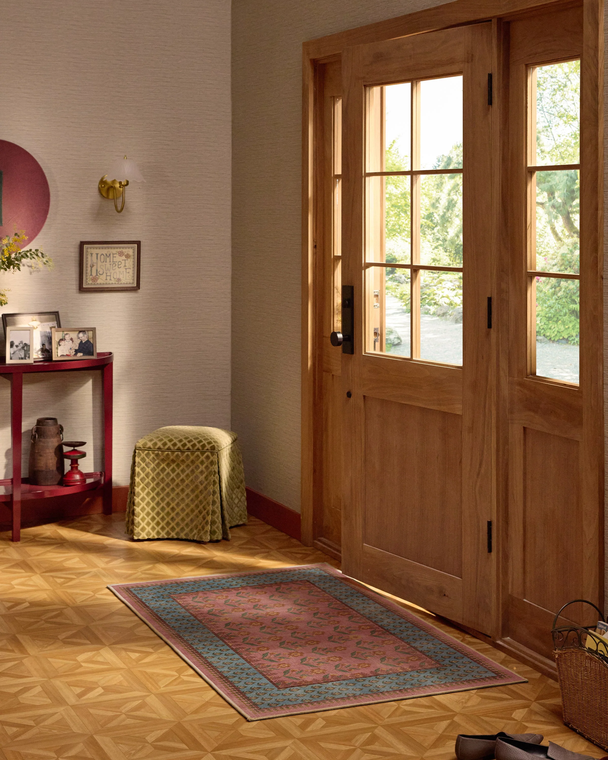 Sundara Rose & Blue Rug - Image 11