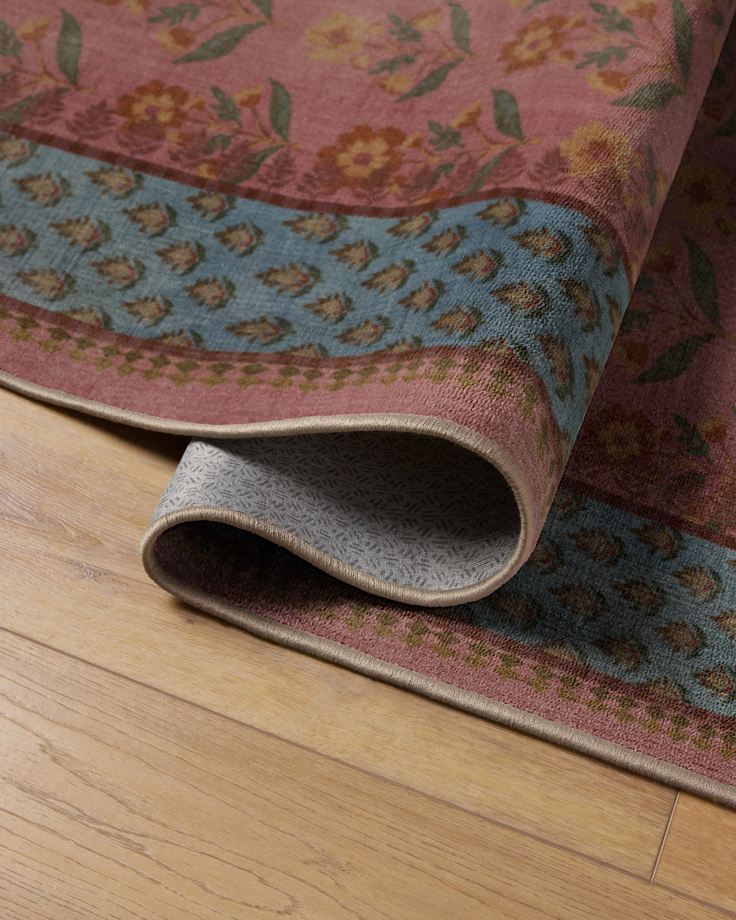 Sundara Rose & Blue Rug - Image 12