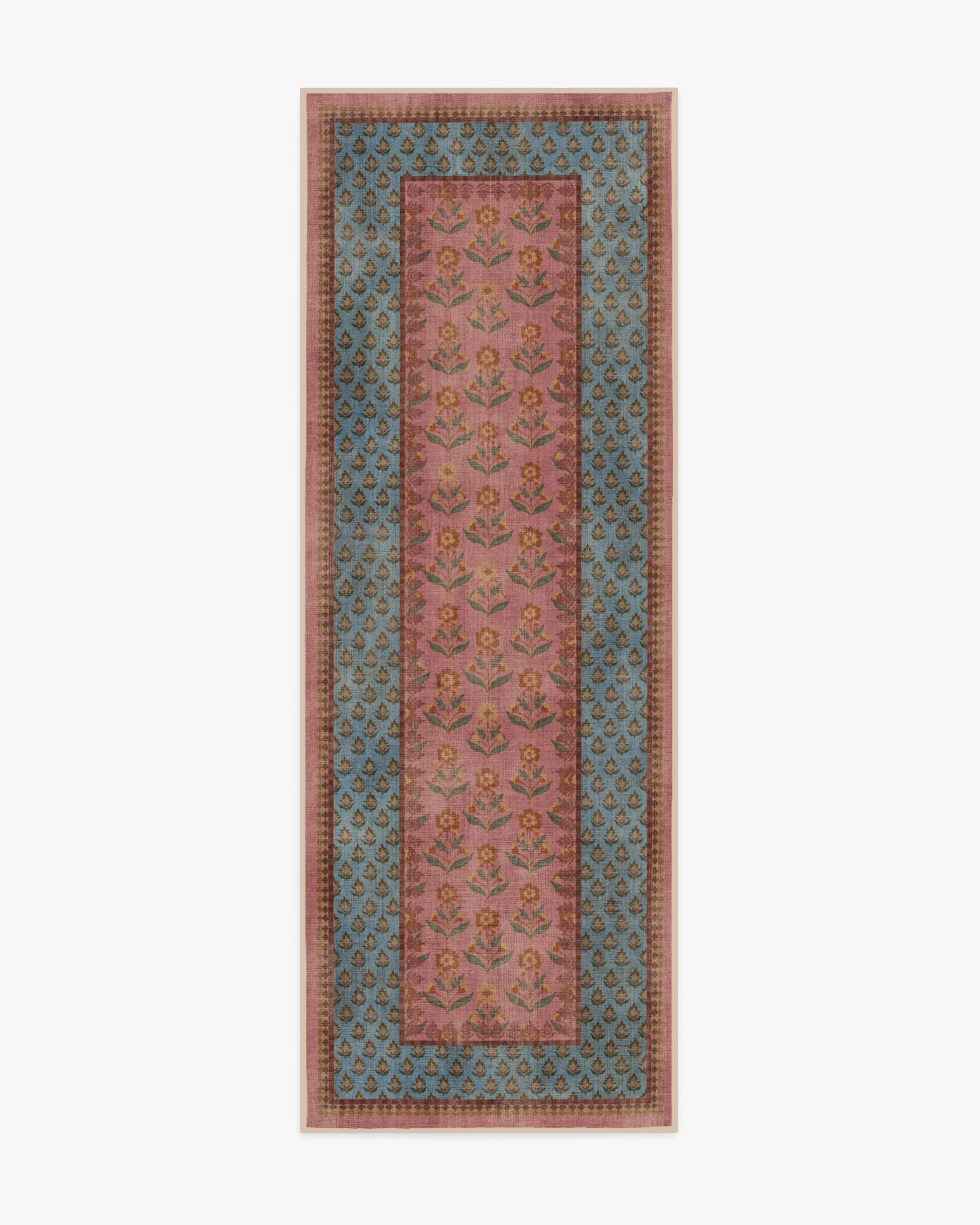 Sundara Rose & Blue Rug - Image 3