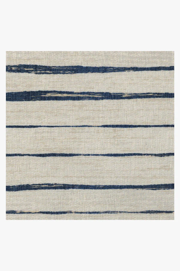 Talas Stripe Indigo Flatwoven Rug - Image 2