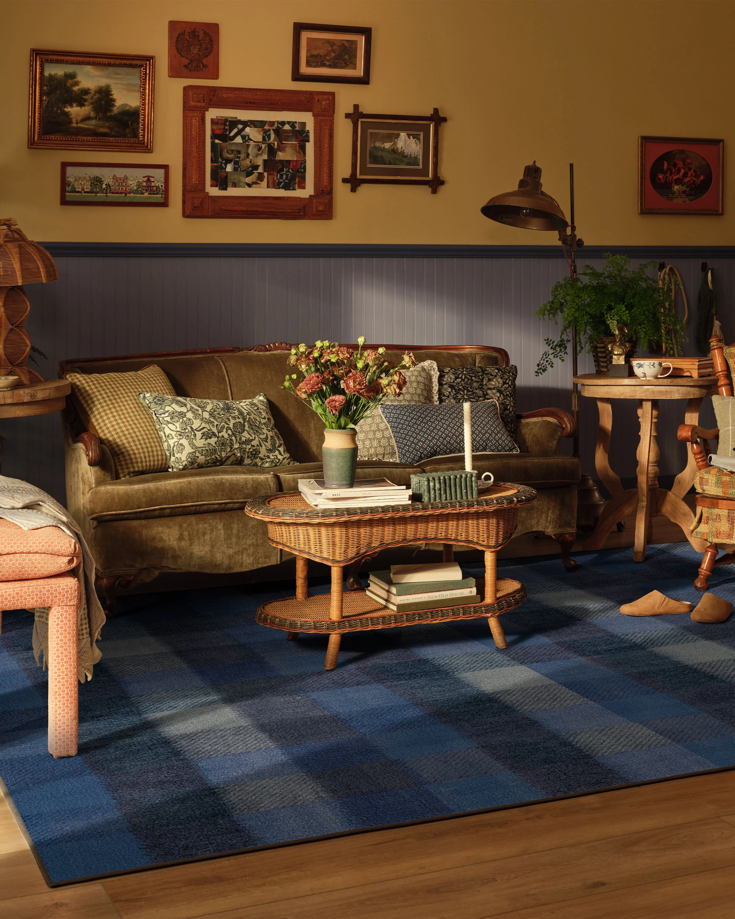 Tallitha Blue & Plum Rug - Image 6