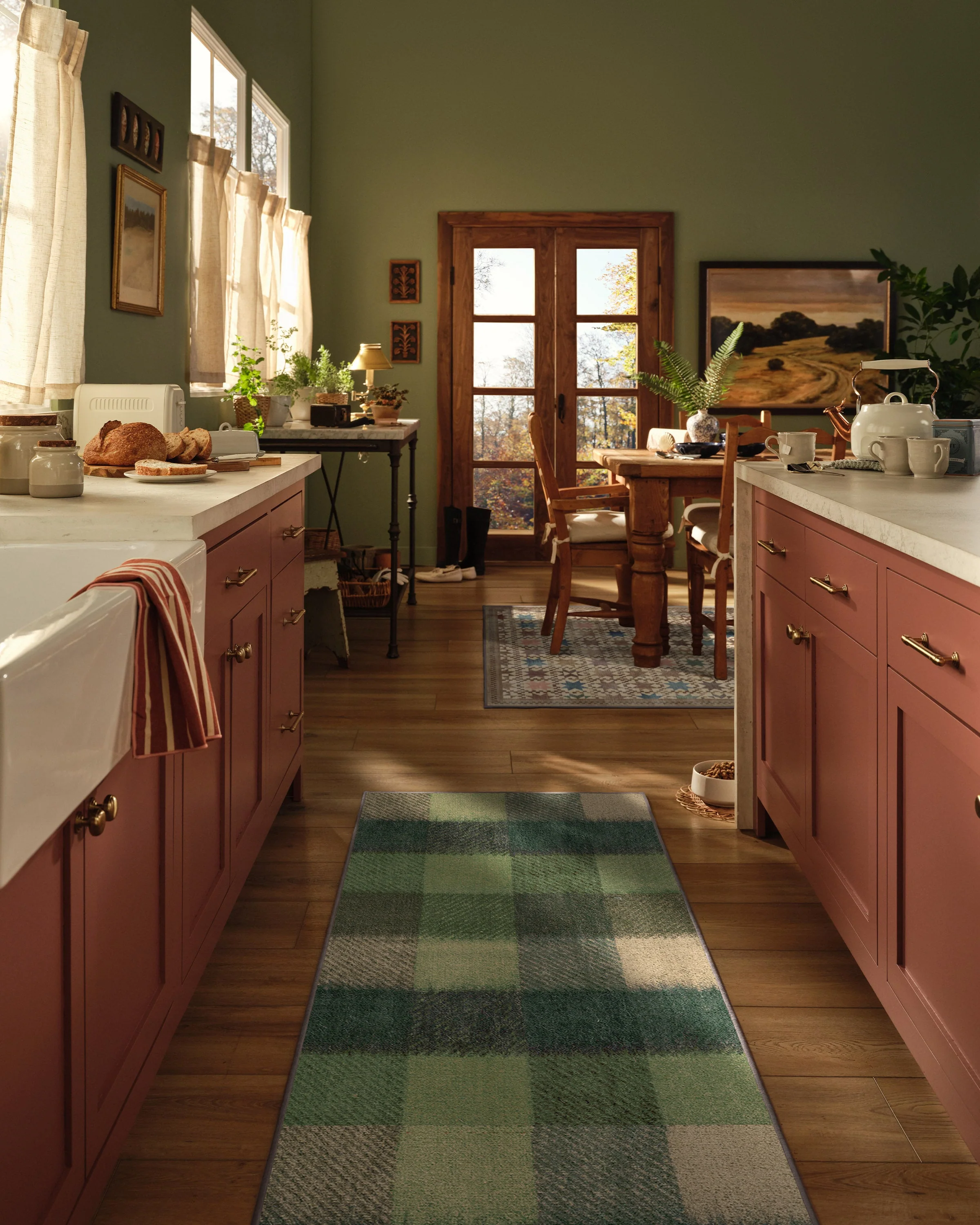Tallitha Green & Tan Rug - Image 4