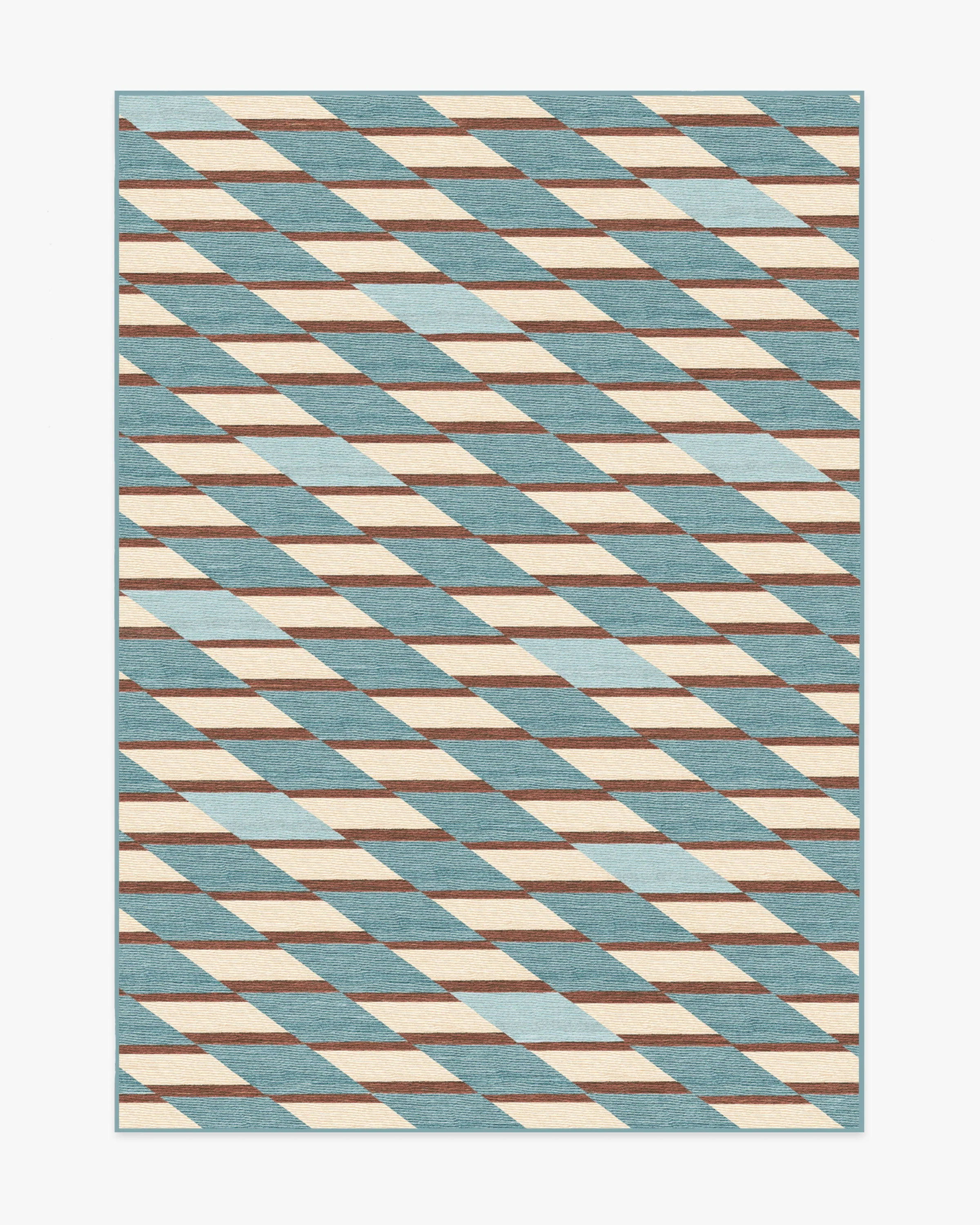 Tess Slate Blue Flatwoven Rug