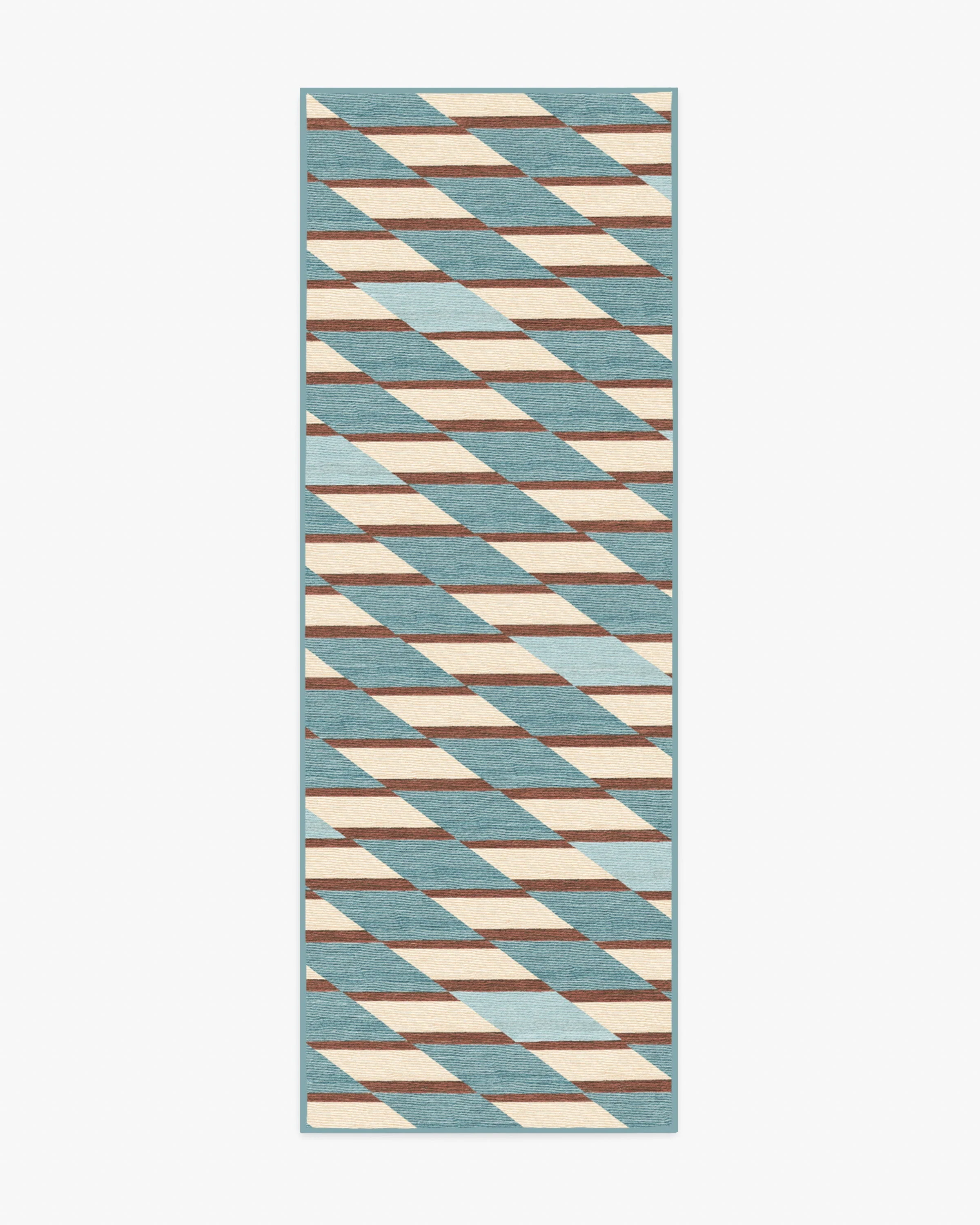 Tess Slate Blue Flatwoven Rug - Image 7