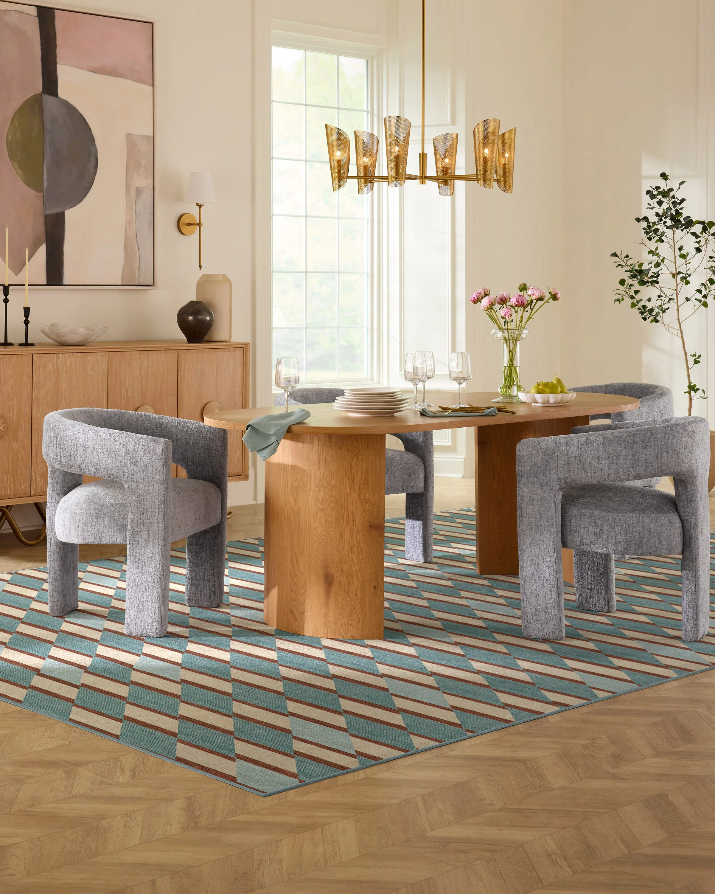 Tess Slate Blue Rug - Image 3
