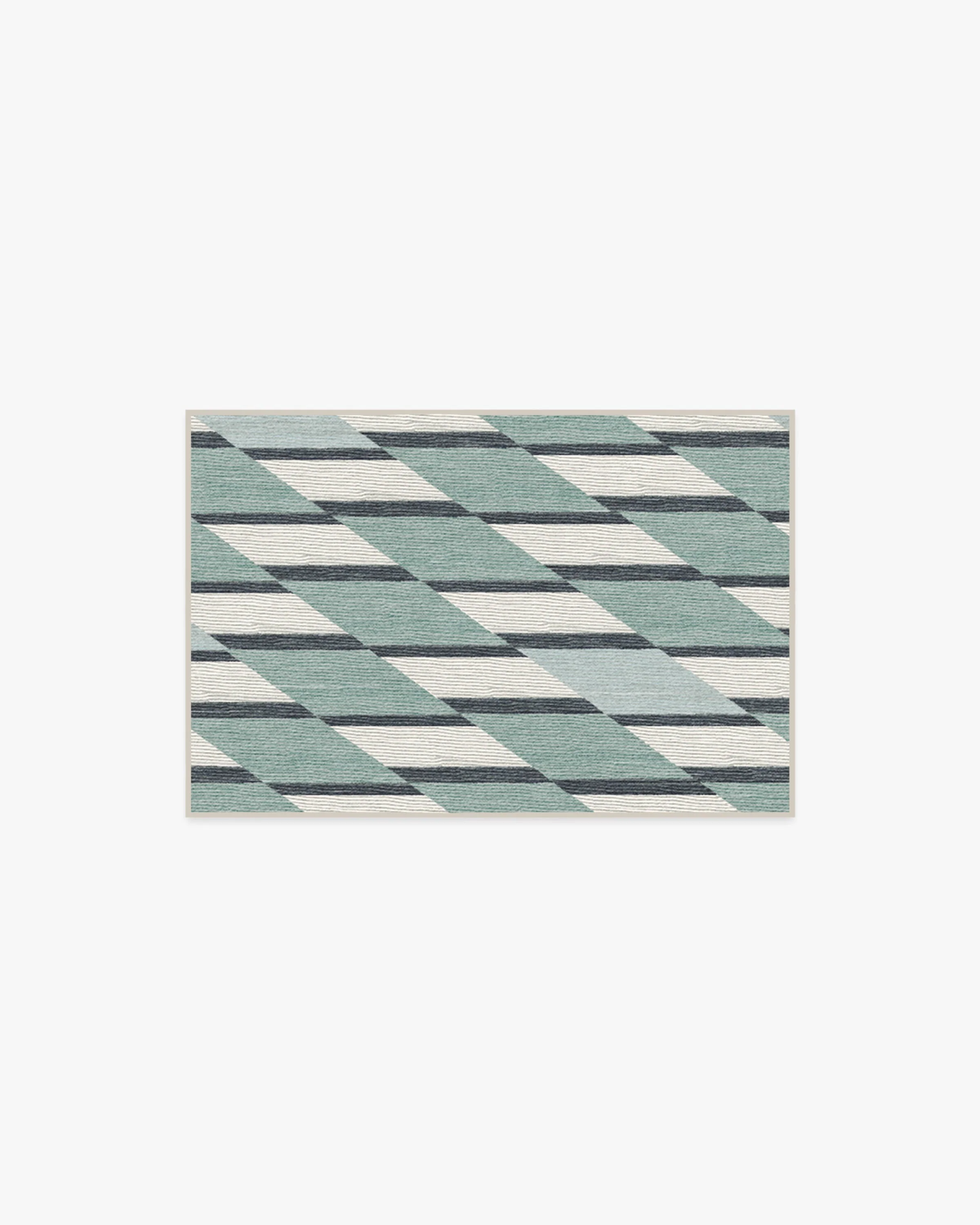 Tess Soft Teal Flatwoven Rug - Image 6