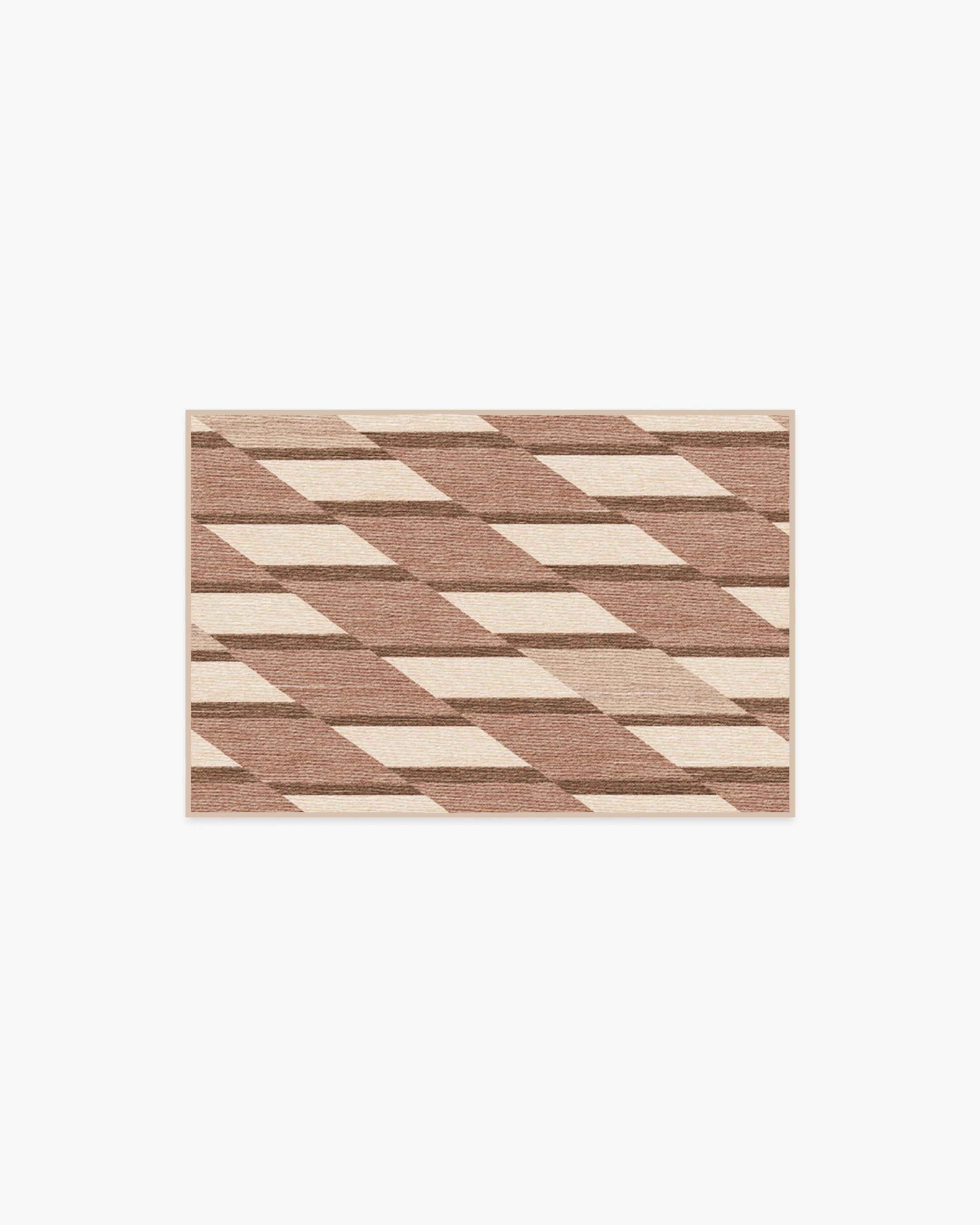 Tess Warm Brown Flatwoven Rug - Image 6
