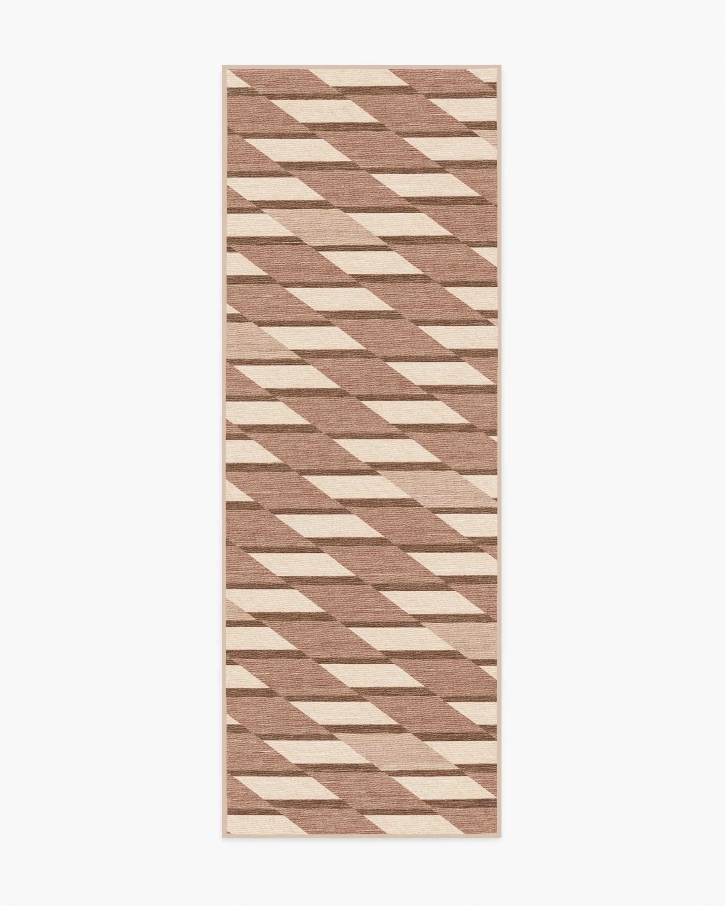 Tess Warm Brown Flatwoven Rug - Image 7