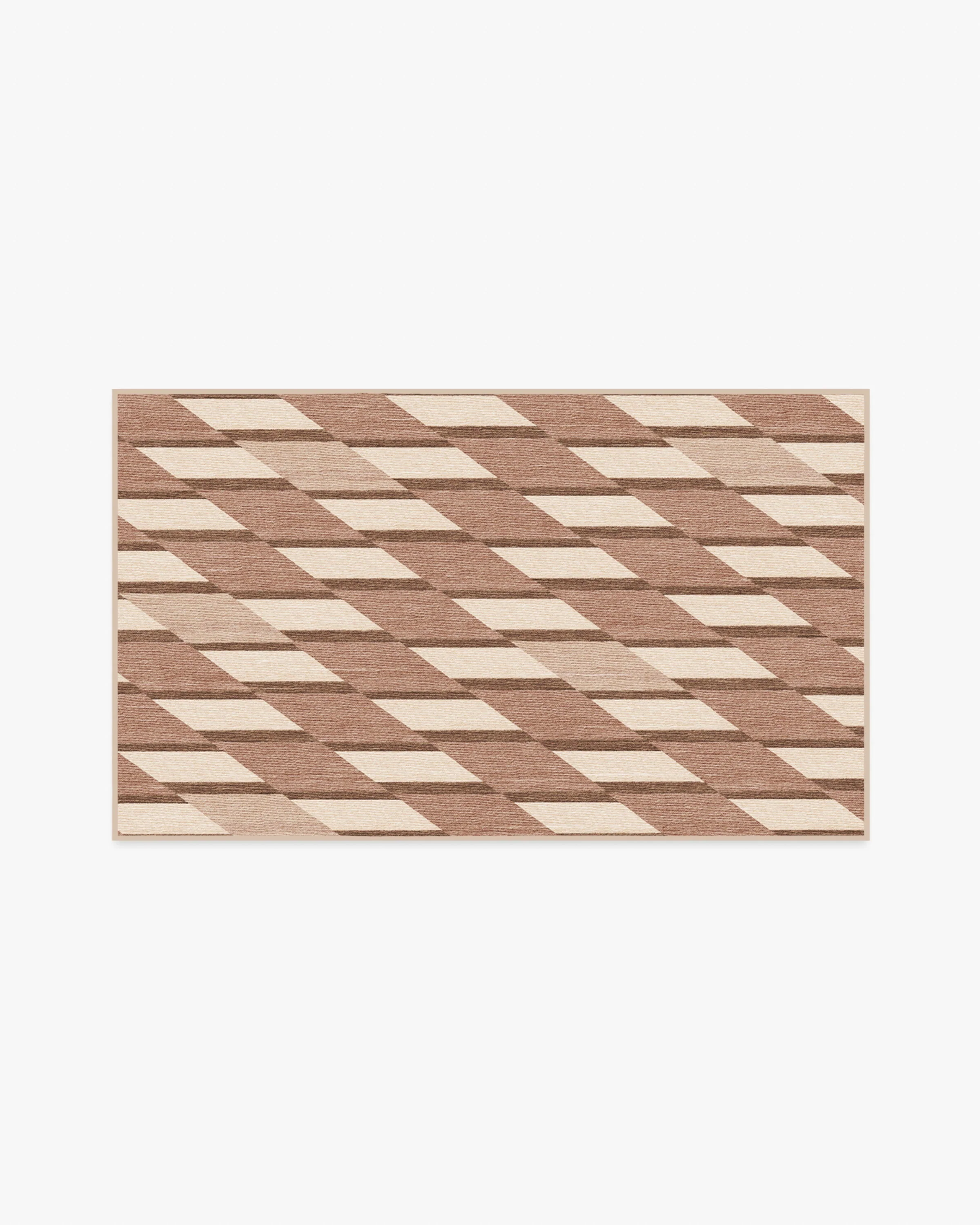 Tess Warm Brown Flatwoven Rug - Image 9