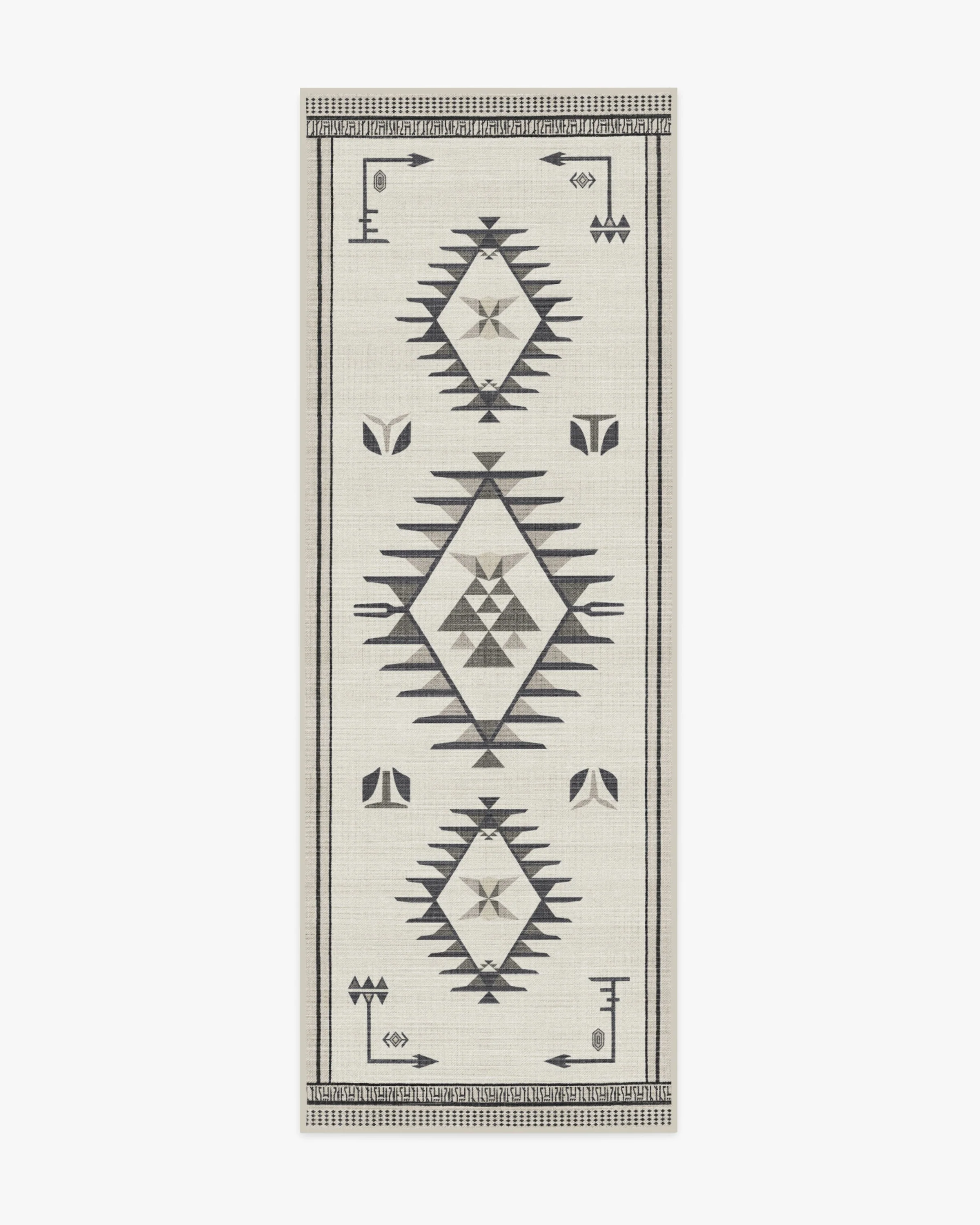 The Child Black & Cream Flatwoven Rug - Image 4